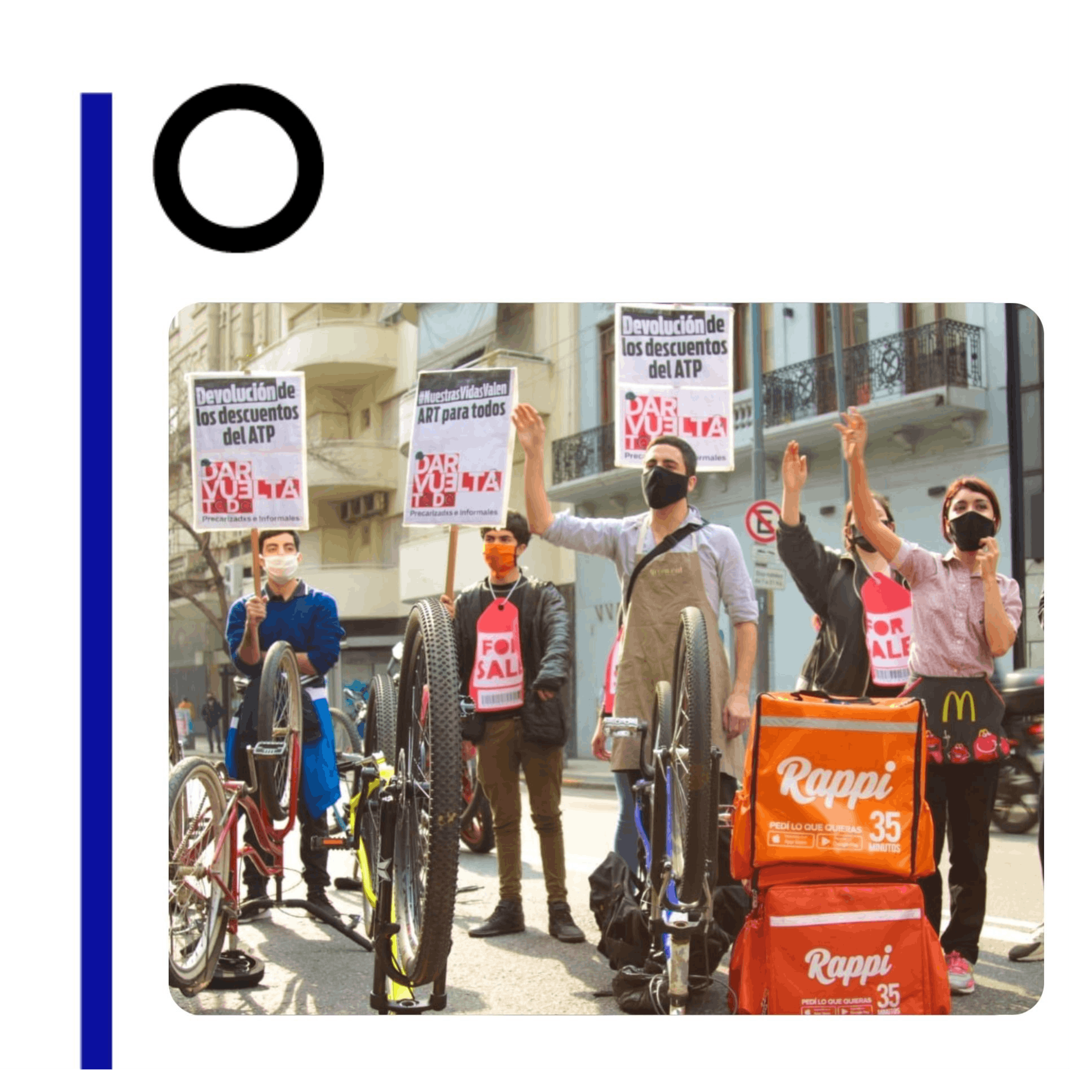 Repartidores en pandemia: 'En tu pedido va mi vida'