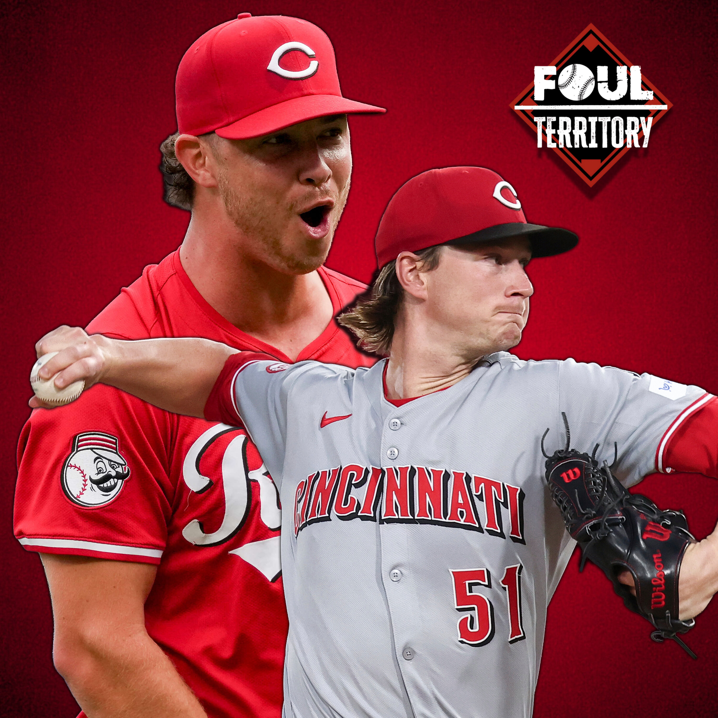 Reds closer Emilio Pagán and starter Brady Singer @Reds camp