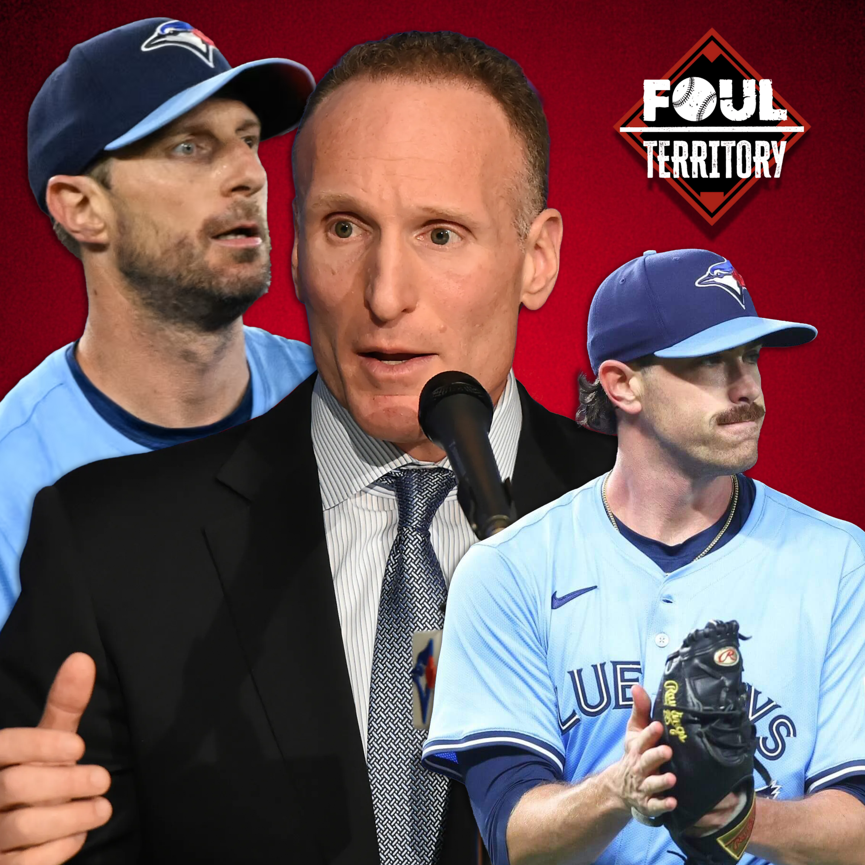 CEO Mark Shapiro, Max Scherzer and Shane Bieber @Blue Jays camp