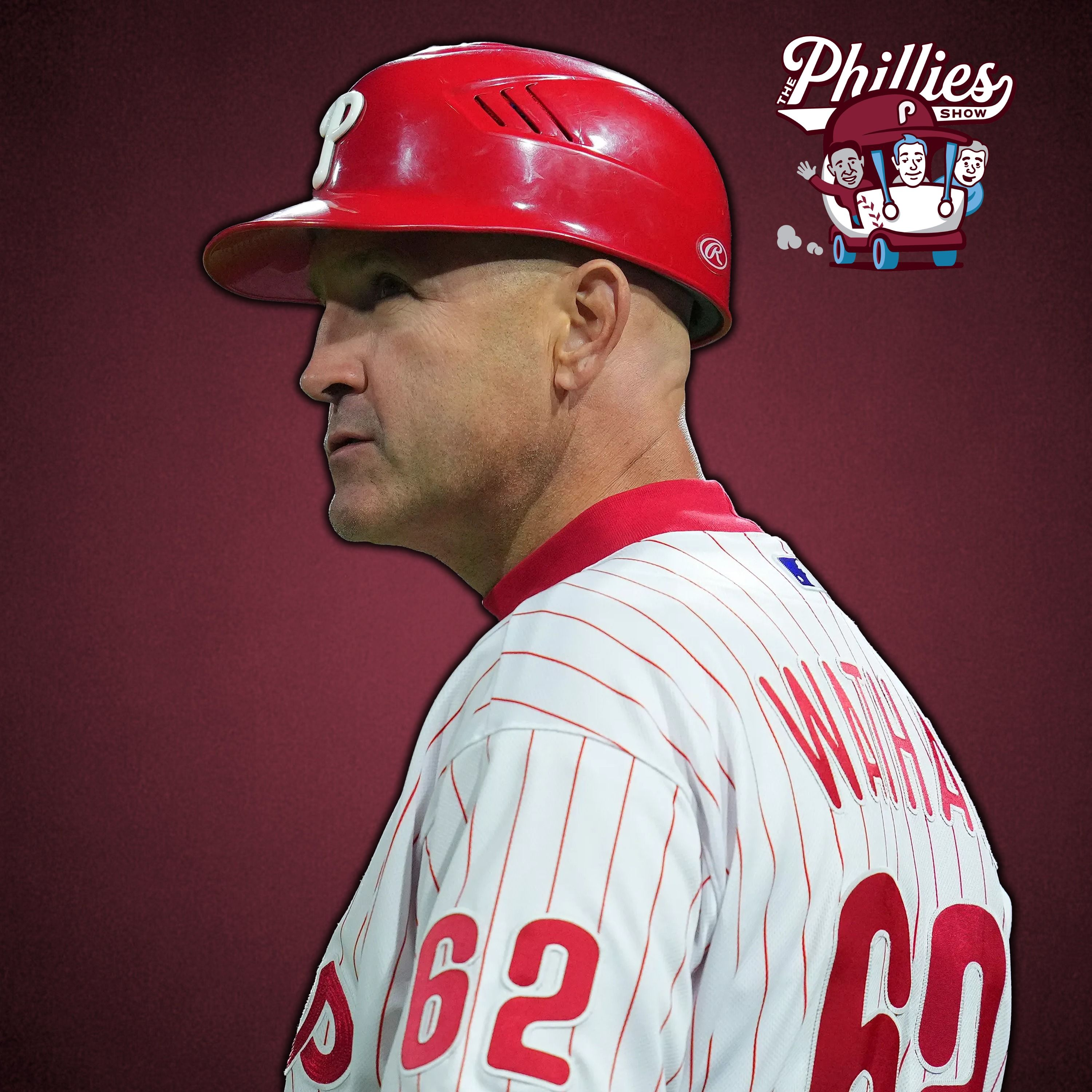Phillies third base coach Dusty Wathan sends 'em home!