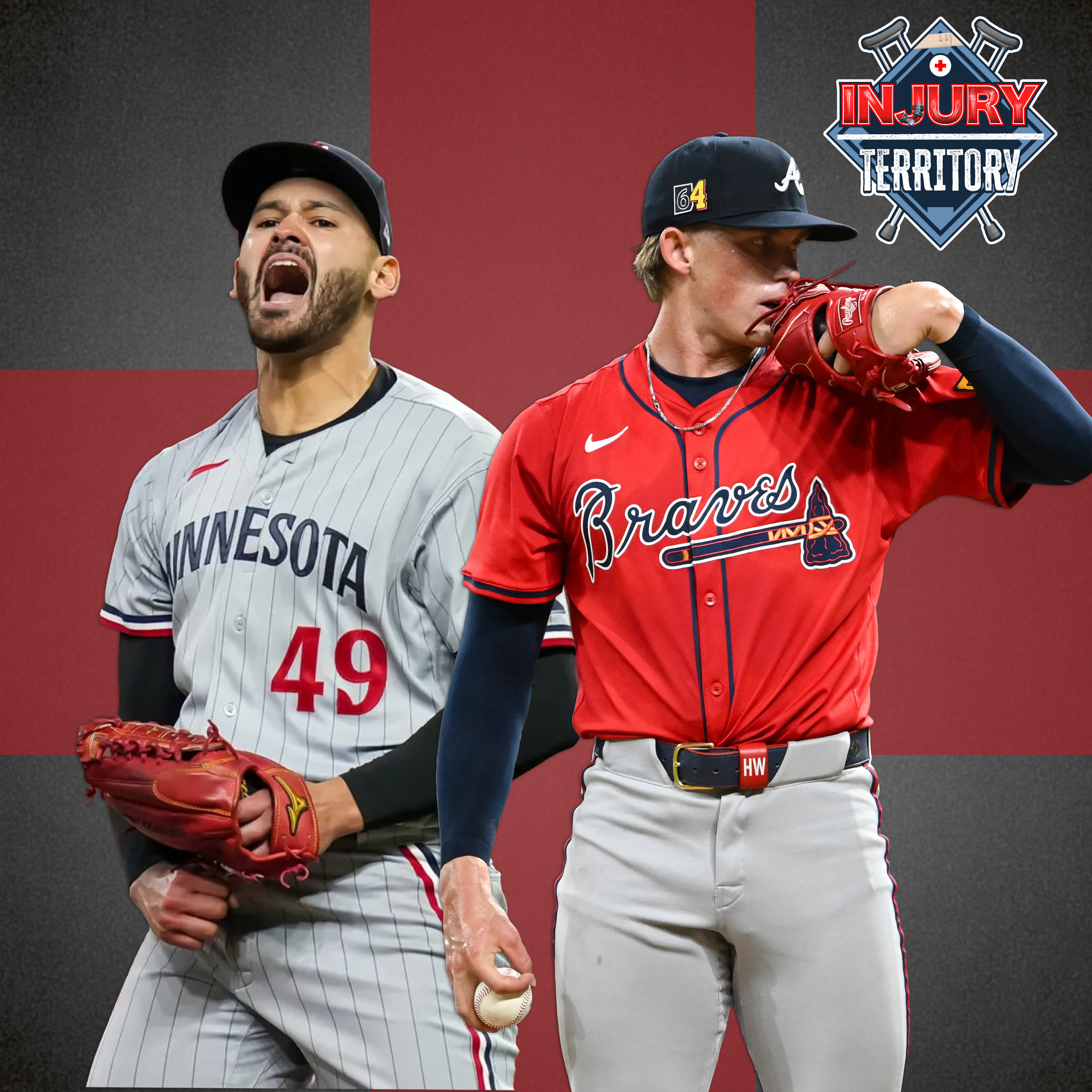 Pablo Lopez and Hurston Waldrep's elbow issues, Kris Bryant's bad back episode artwork