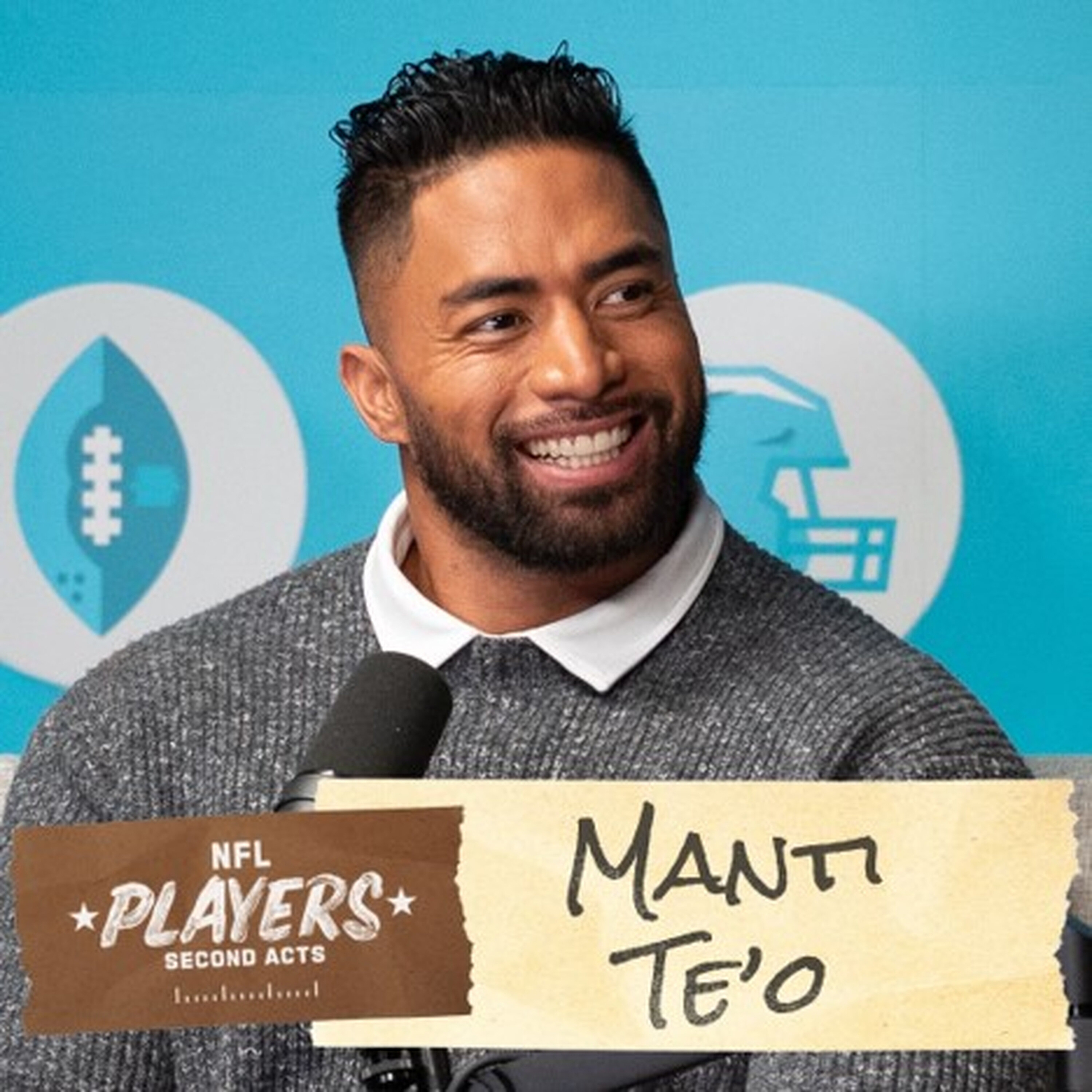 Cover art for the episode "Notre Dame legend Manti Te'o | NFL Players: Second Acts Podcast" from NFL: Good Morning Football