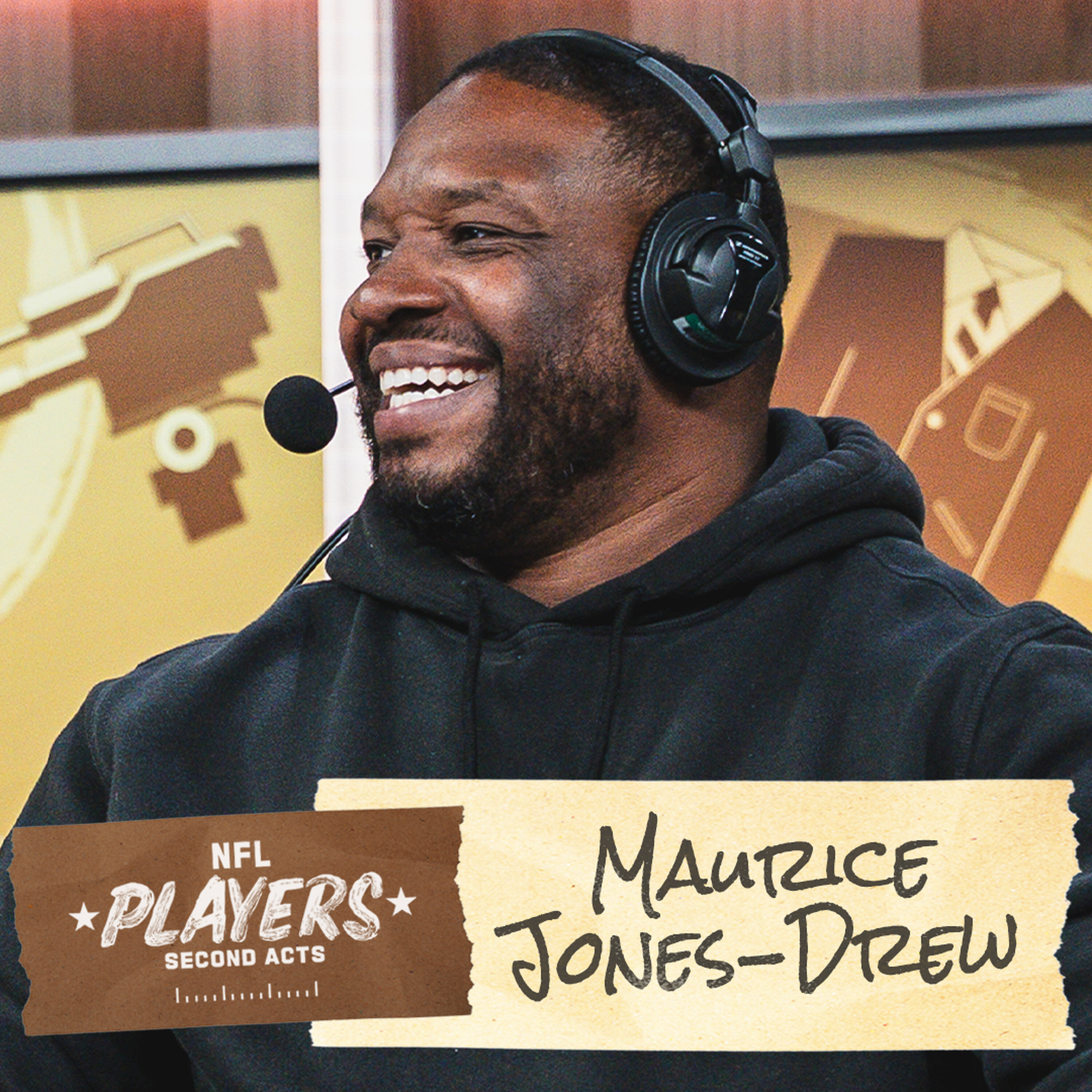Cover art for the episode "Jaguars legend Maurice Jones Drew | NFL Players: Second Acts podcast" from NFL: Good Morning Football