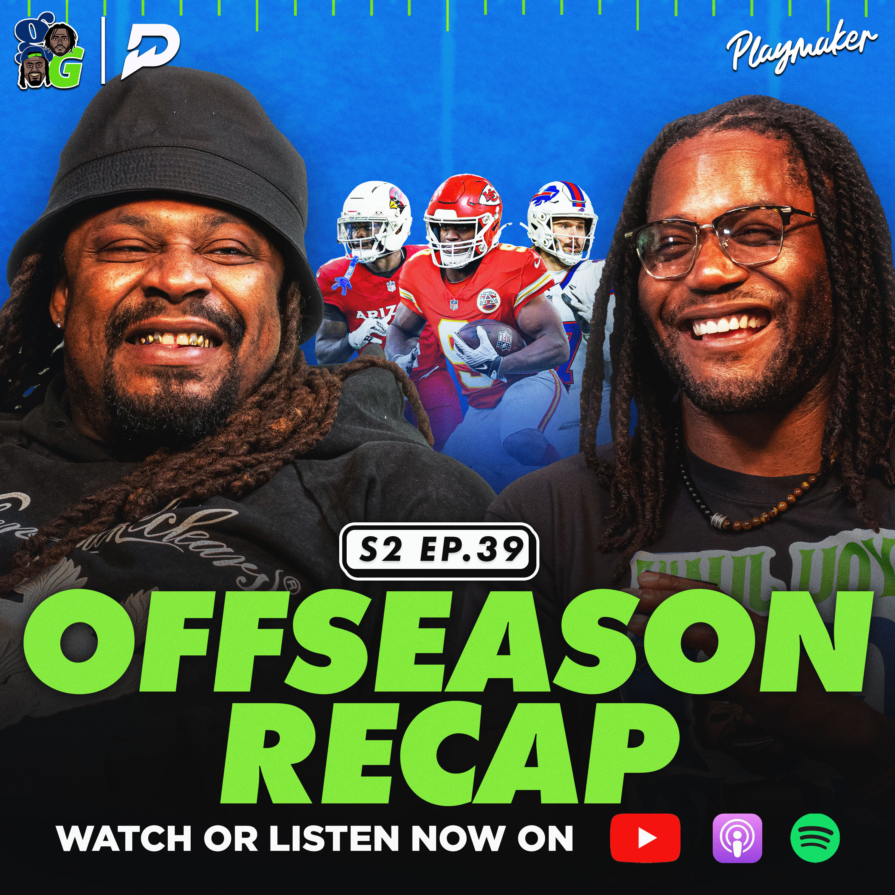 Marshawn & Mike Rob React to NFL Offseason: Is Aaron Rodgers Done? + Jeremiyah Love Makes RB History episode artwork