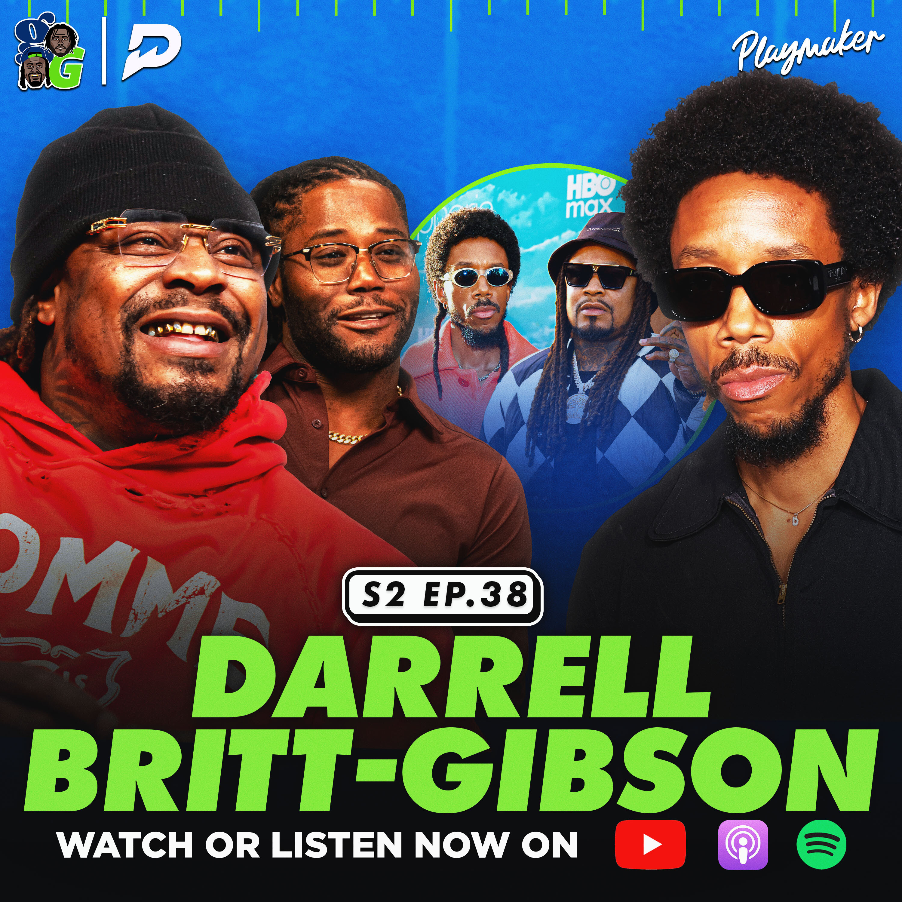 Euphoria's Darrell Britt-Gibson & Marshawn Talk Acting, Detroit Lions Football and NFL Draft Recap episode artwork