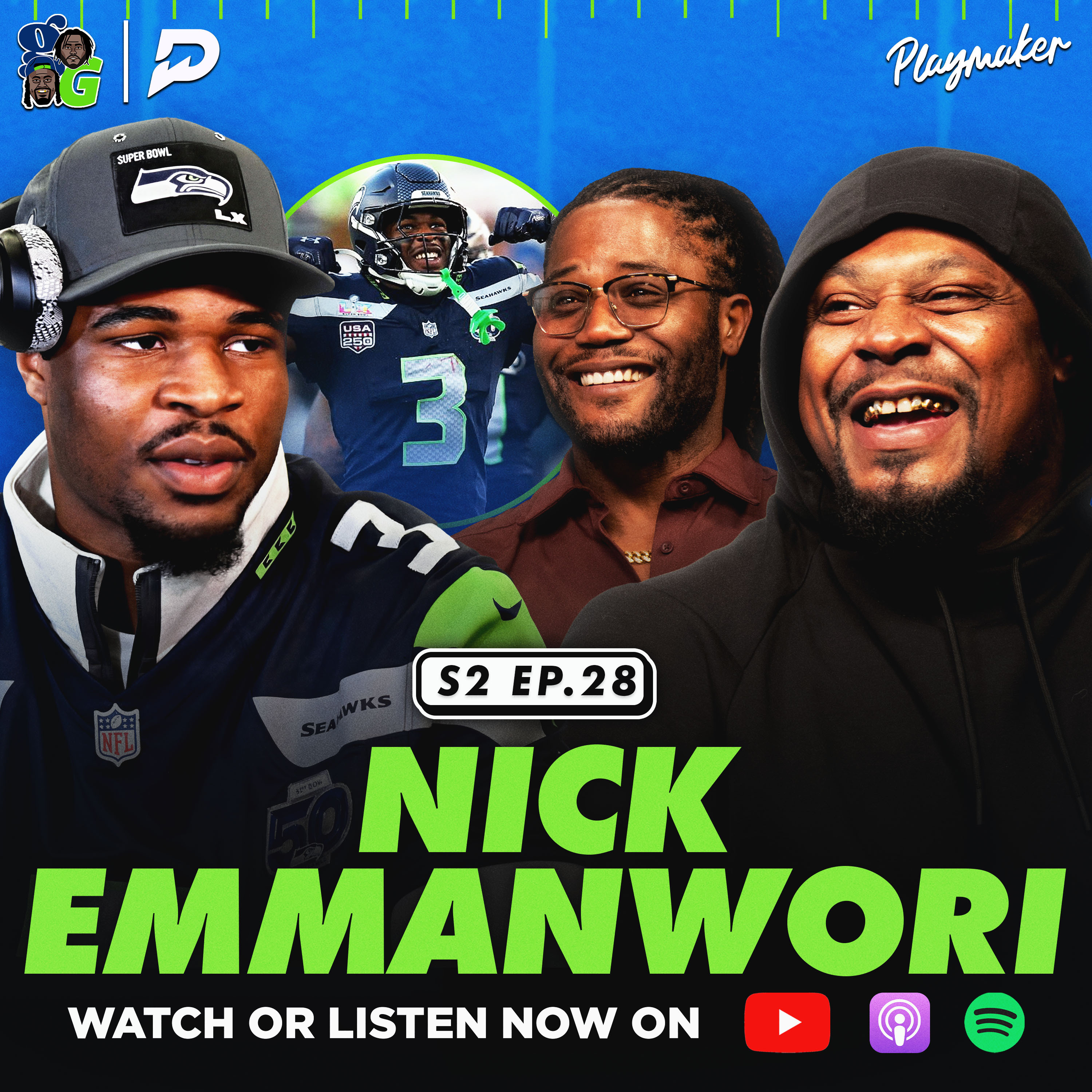 Nick Emmanwori Opens Up About Winning the Super Bowl as a Rookie +The Next Seahawks' DYNASTY