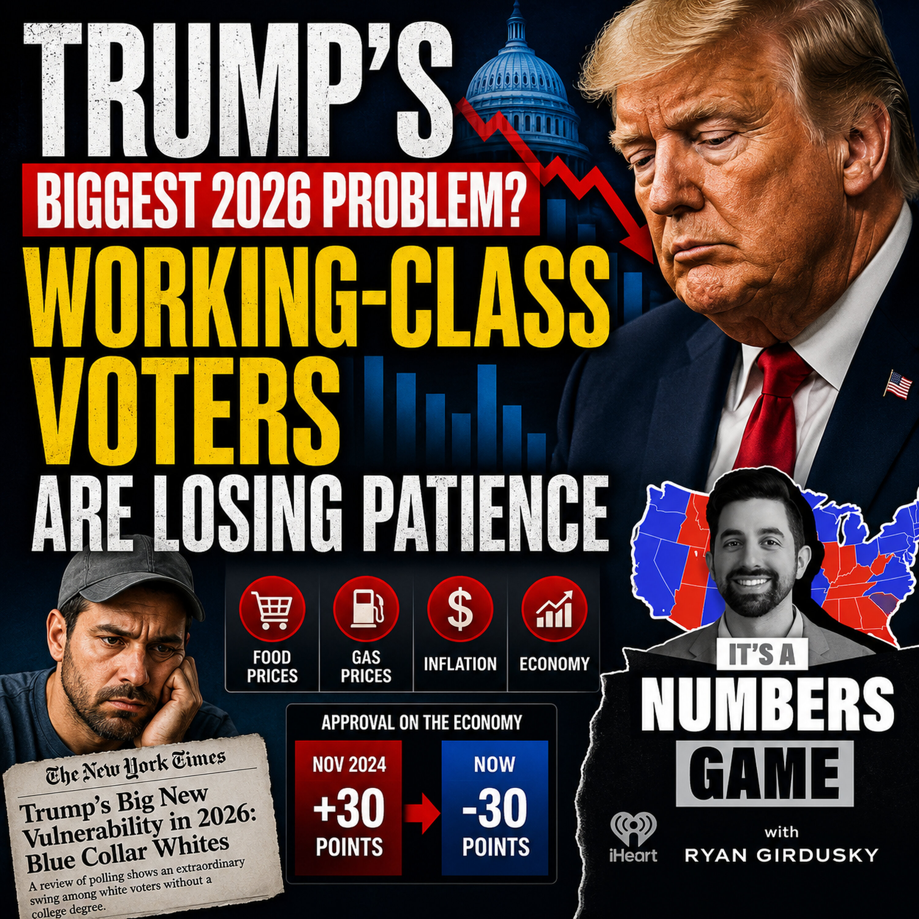 It’s a Numbers Game: Trump’s Biggest 2026 Problem? Working-Class Voters Are Losing Patience