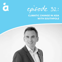 Climate change in Asia with South Pole