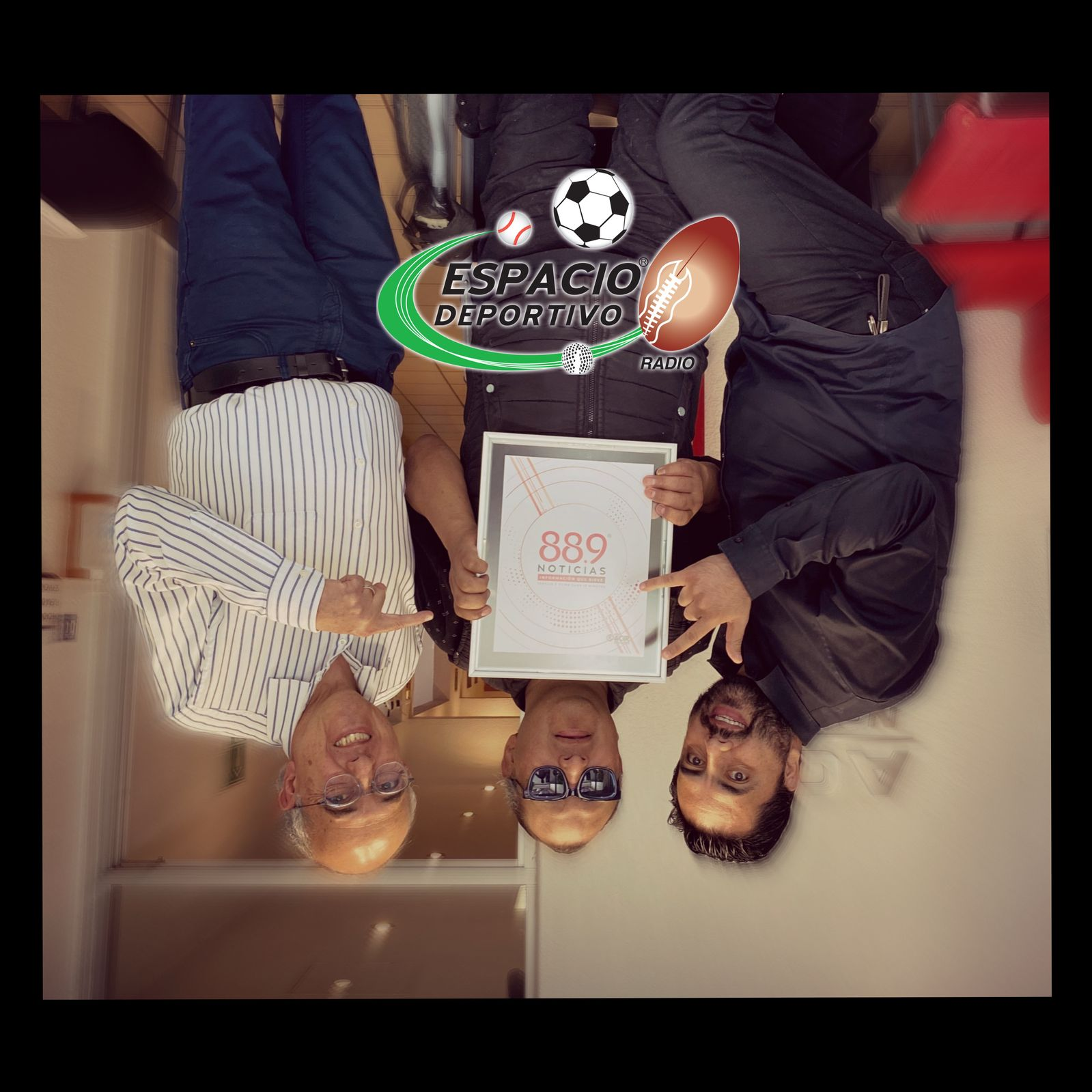 Desatados, incontrolables el trio de dos y medio en  Espacio Deportivo de la Tarde 01 de abril 2025