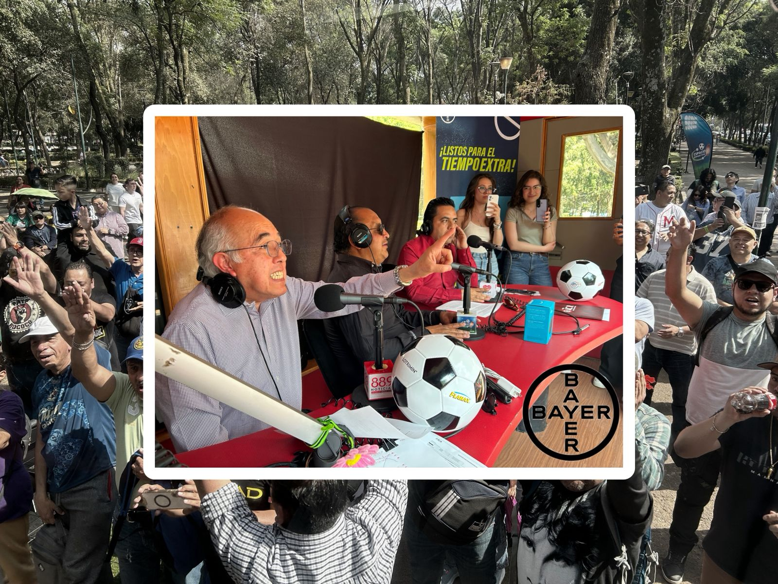 Hoy desde el parque de los venados con nuestros amigos de Bayer en Espacio Deportivo (de la tarde) 04 de maro 2026