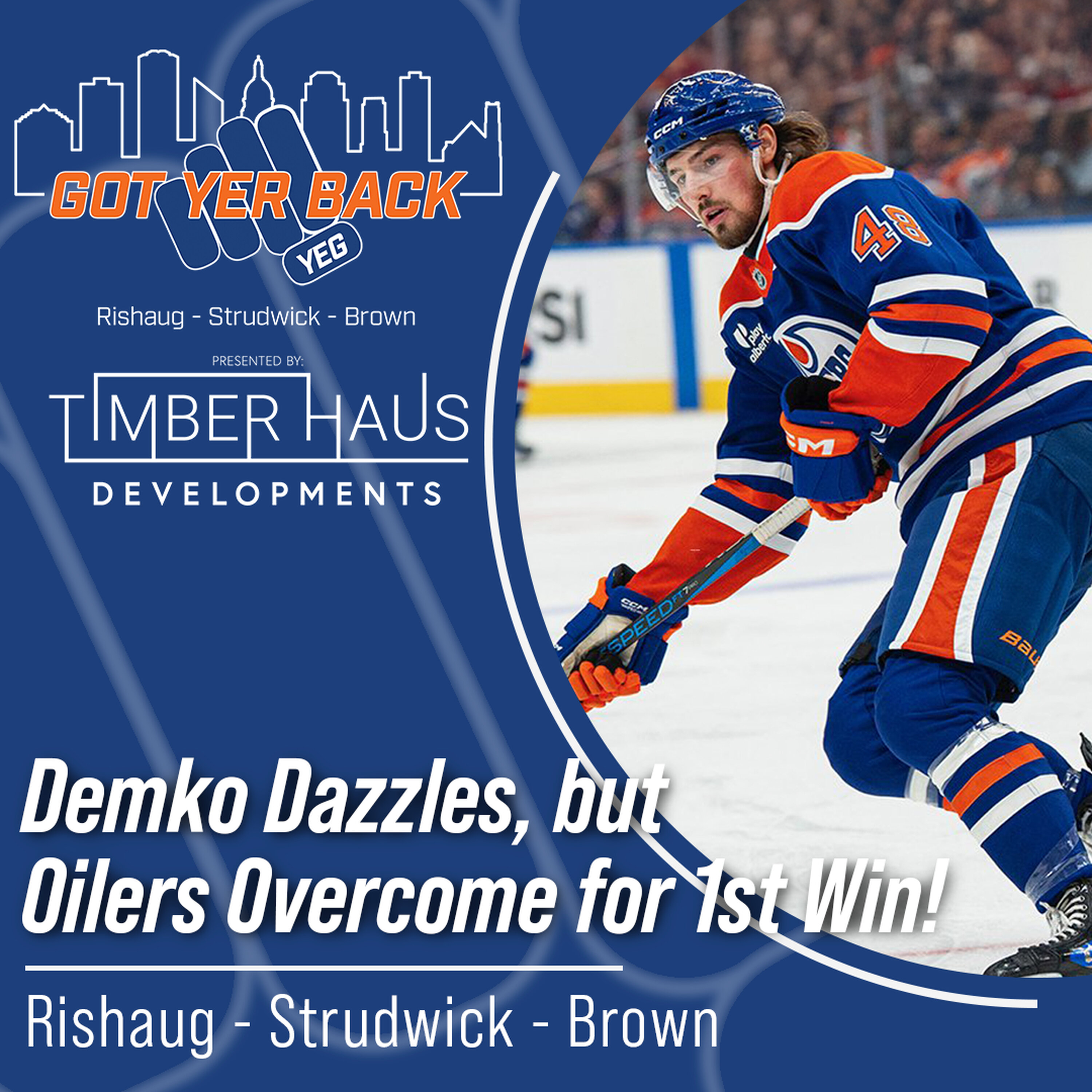 Demko Dazzles, but Oilers Overcome for 1st Win!