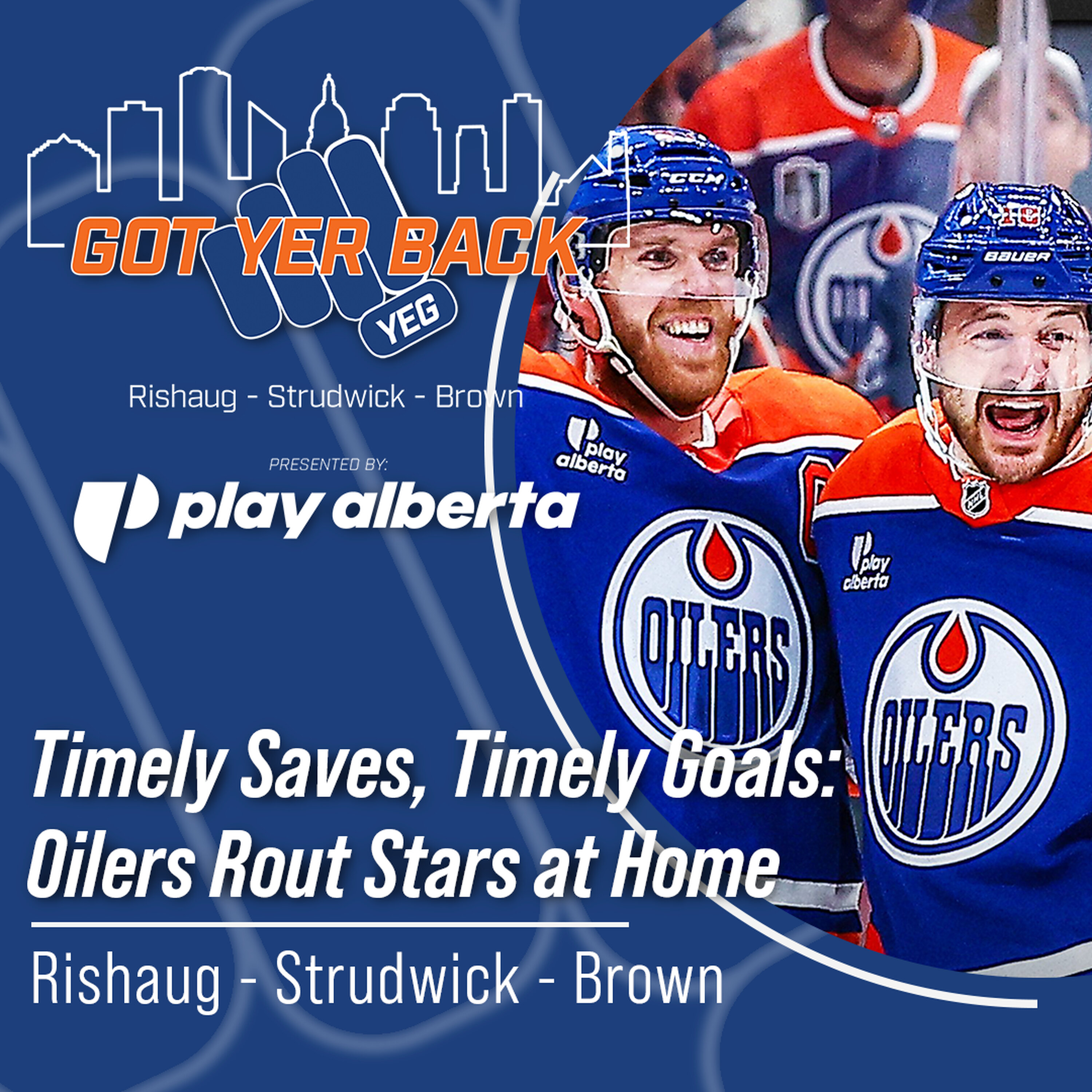Timely Saves, Timely Goals: Oilers Rout Stars at Home