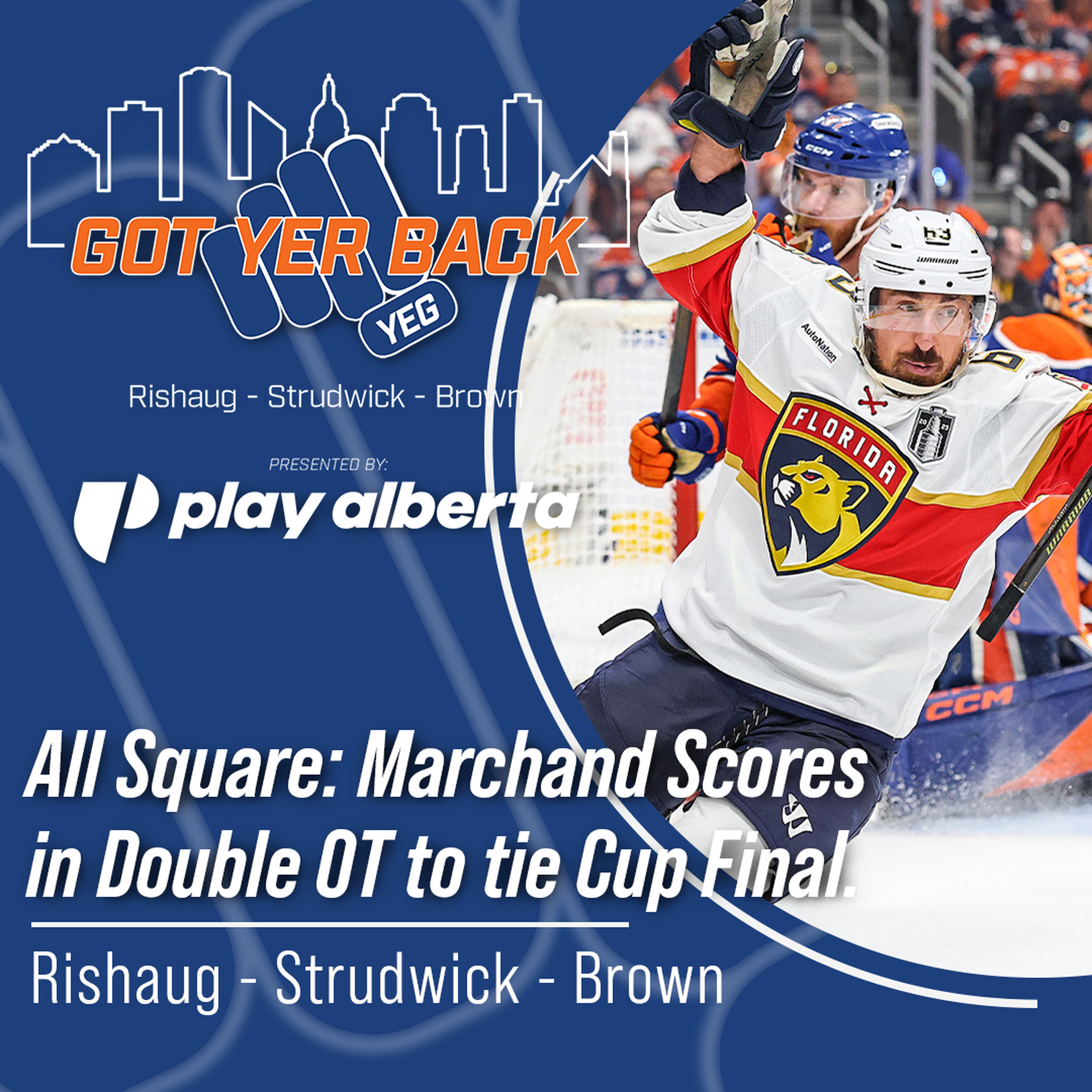 All Square: Marchand Scores in Double OT to tie Cup Final.