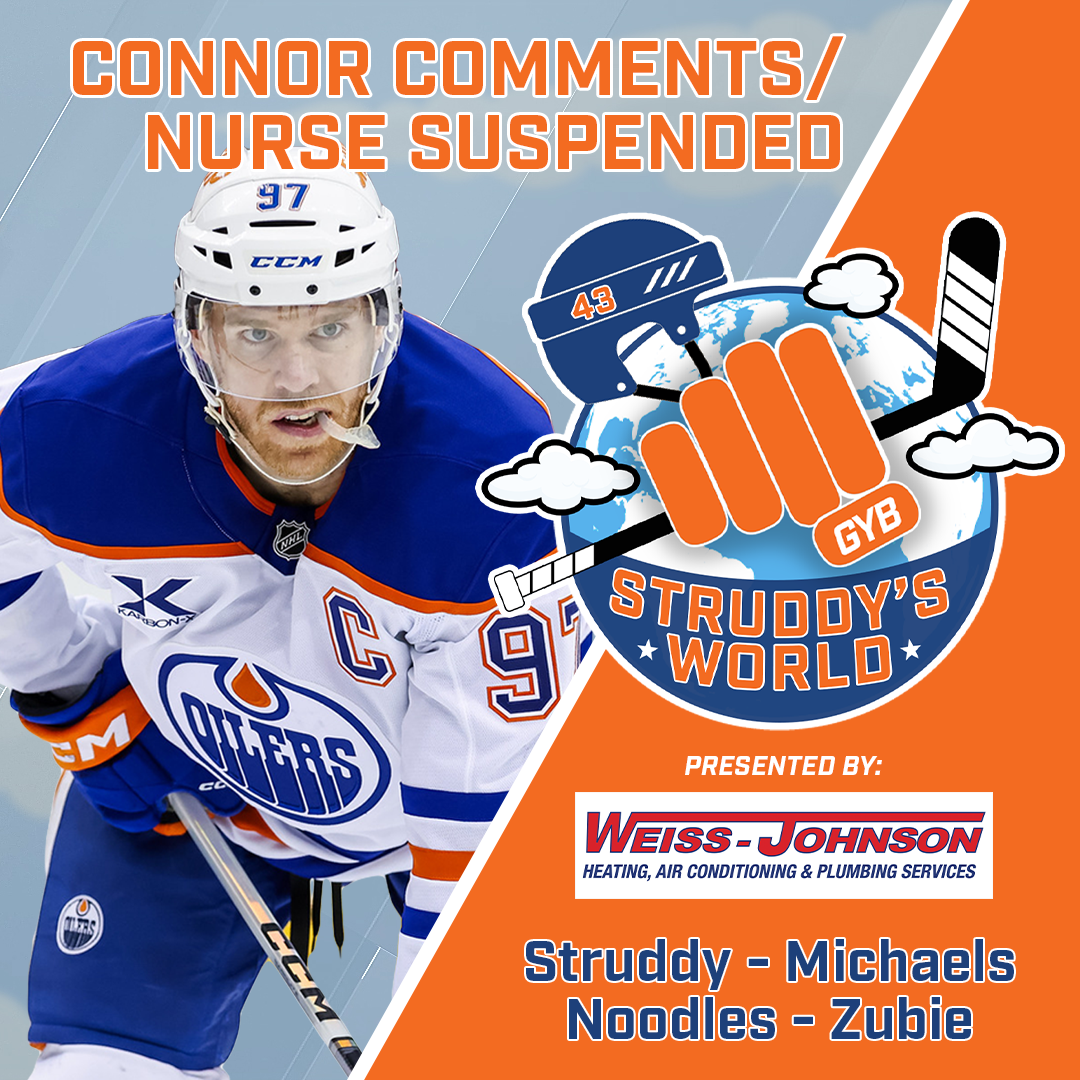 STRUDDY's WORLD! Connor's Comments/Nurse Suspended.