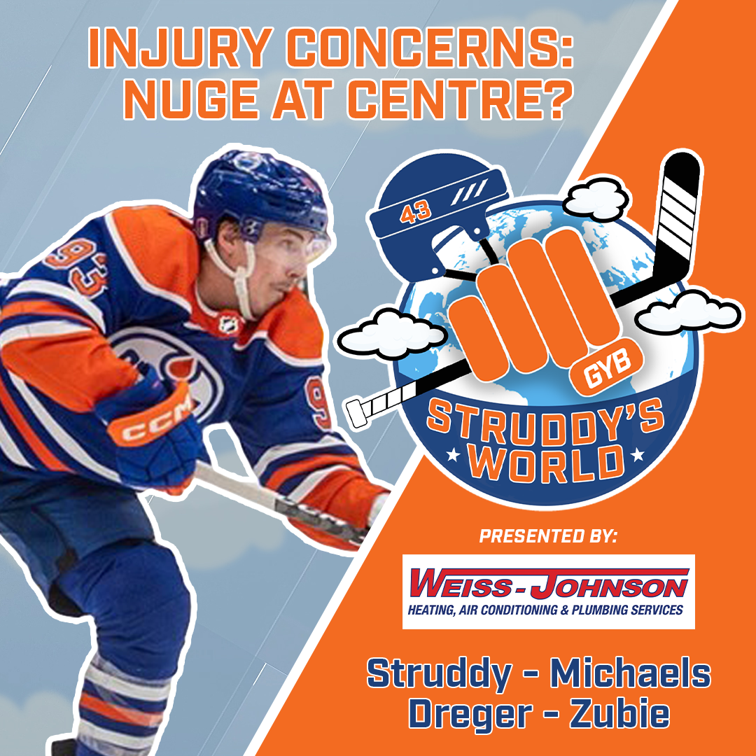 STRUDDY's WORLD! Injury Concerns: Nuge at Centre?