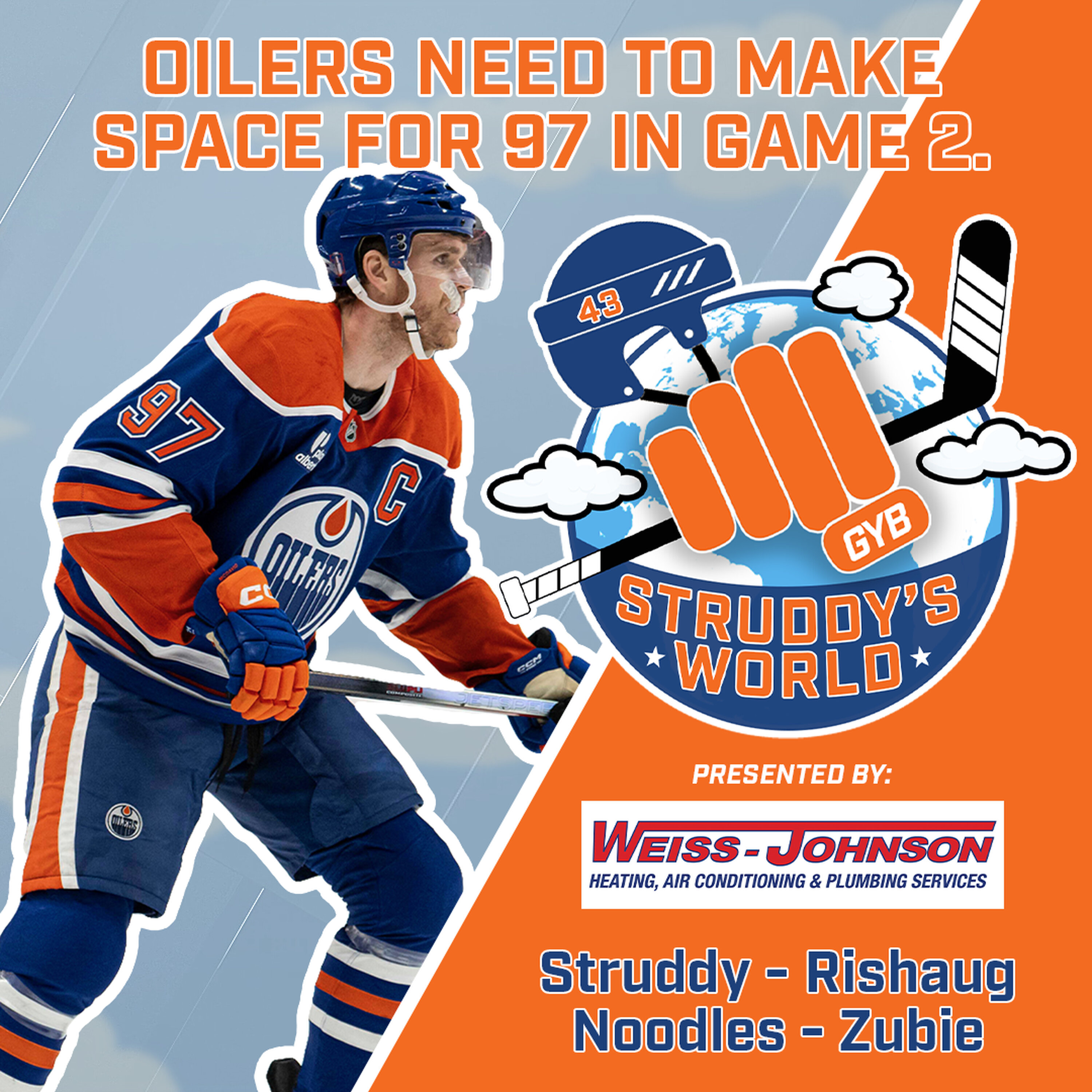 STRUDDY's WORLD: Oilers Need to Make Space for 97 in Game 2 episode artwork