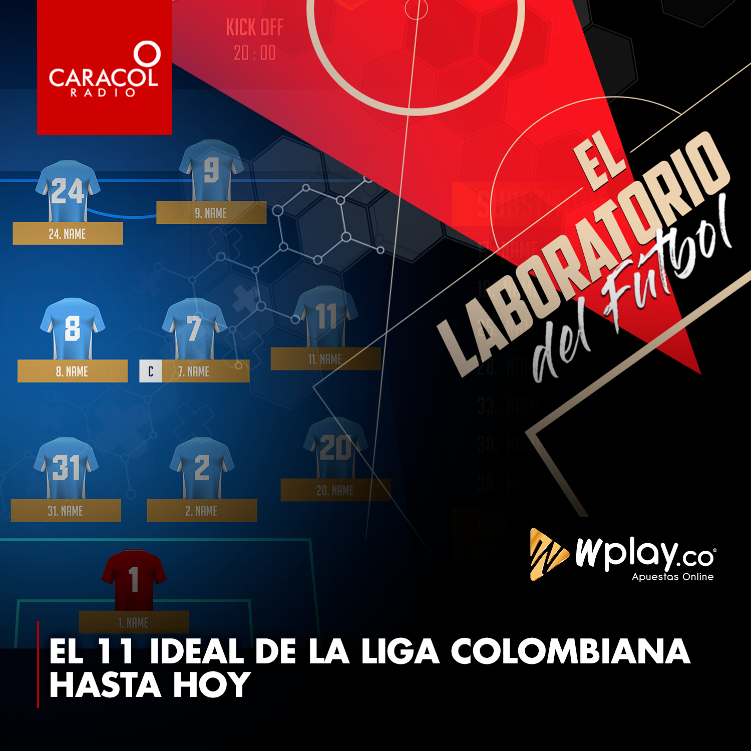 Imagen de El 11 ideal de la Liga colombiana hasta hoy