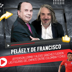 Jefferson Lerma y Alexis Sánchez fueron las figuras del empate entre Colombia y Chile