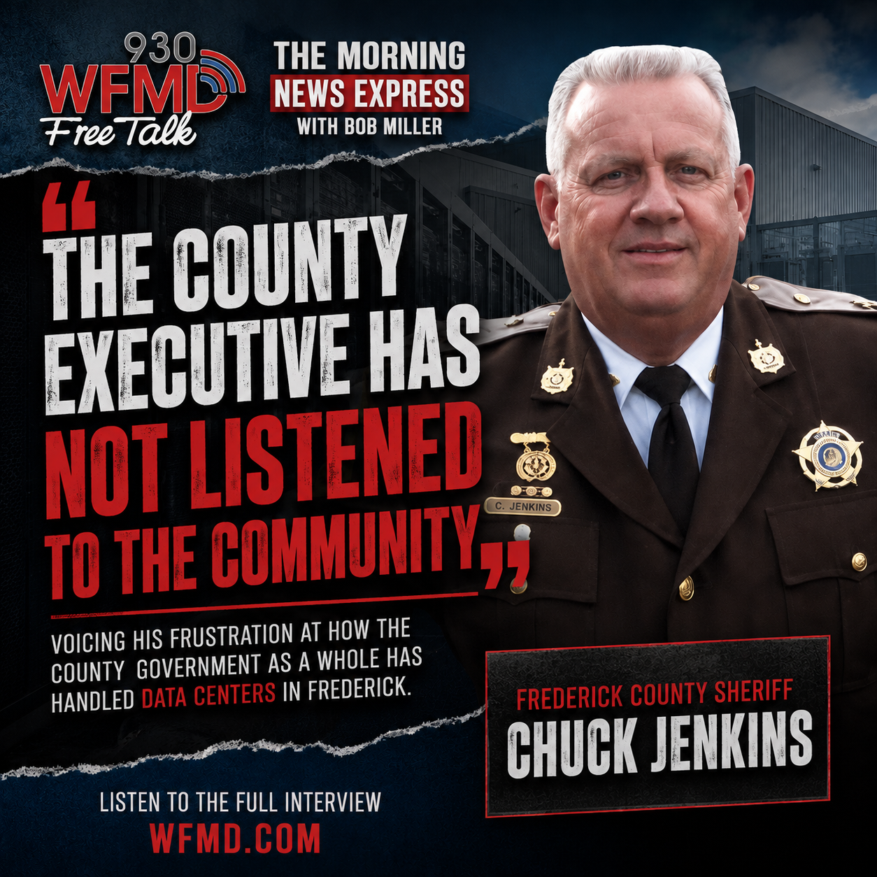 Chuck Jenkins, Sheriff of Frederick County