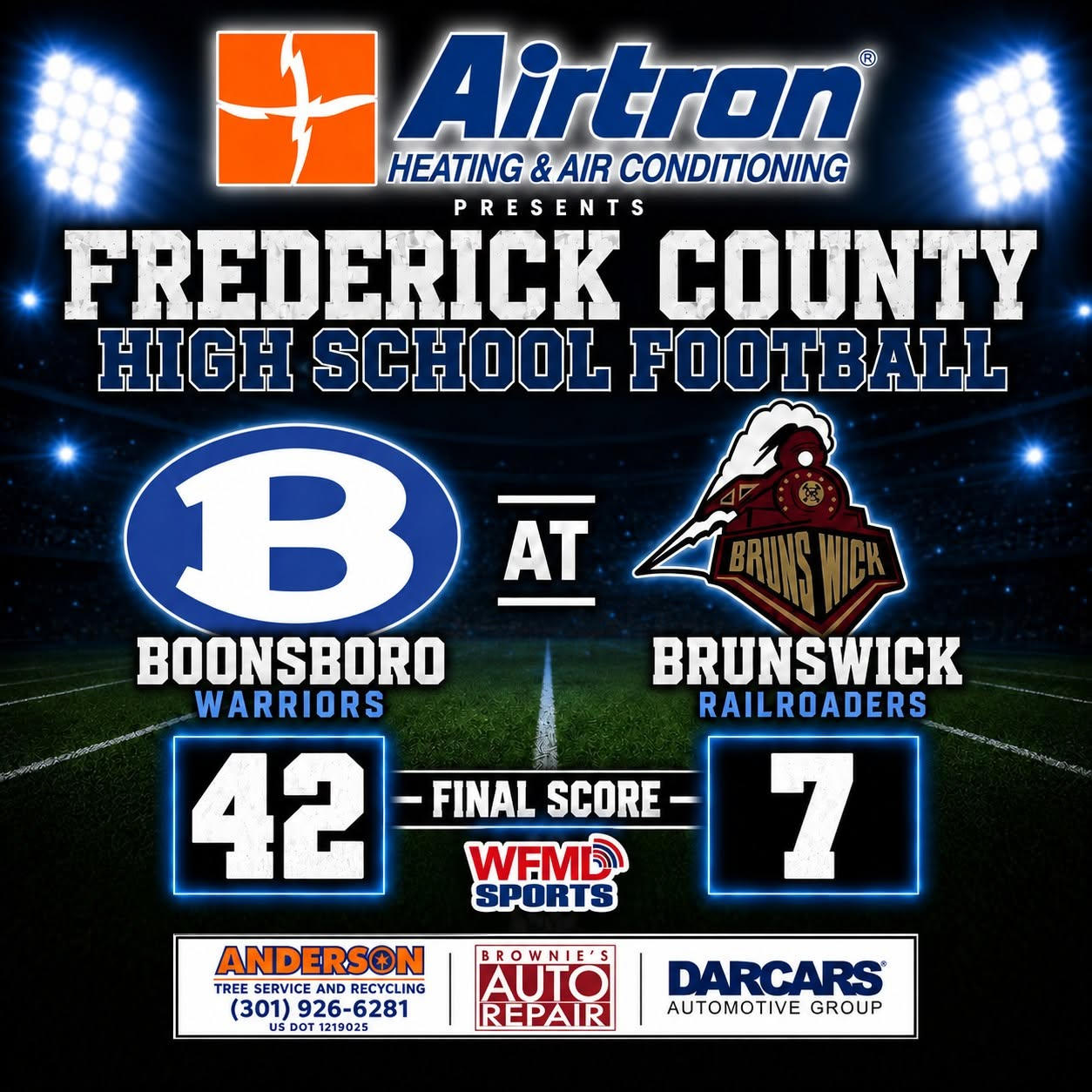 09-18-26 FCPS Boonsboro vs. Brunswick High School Footbal