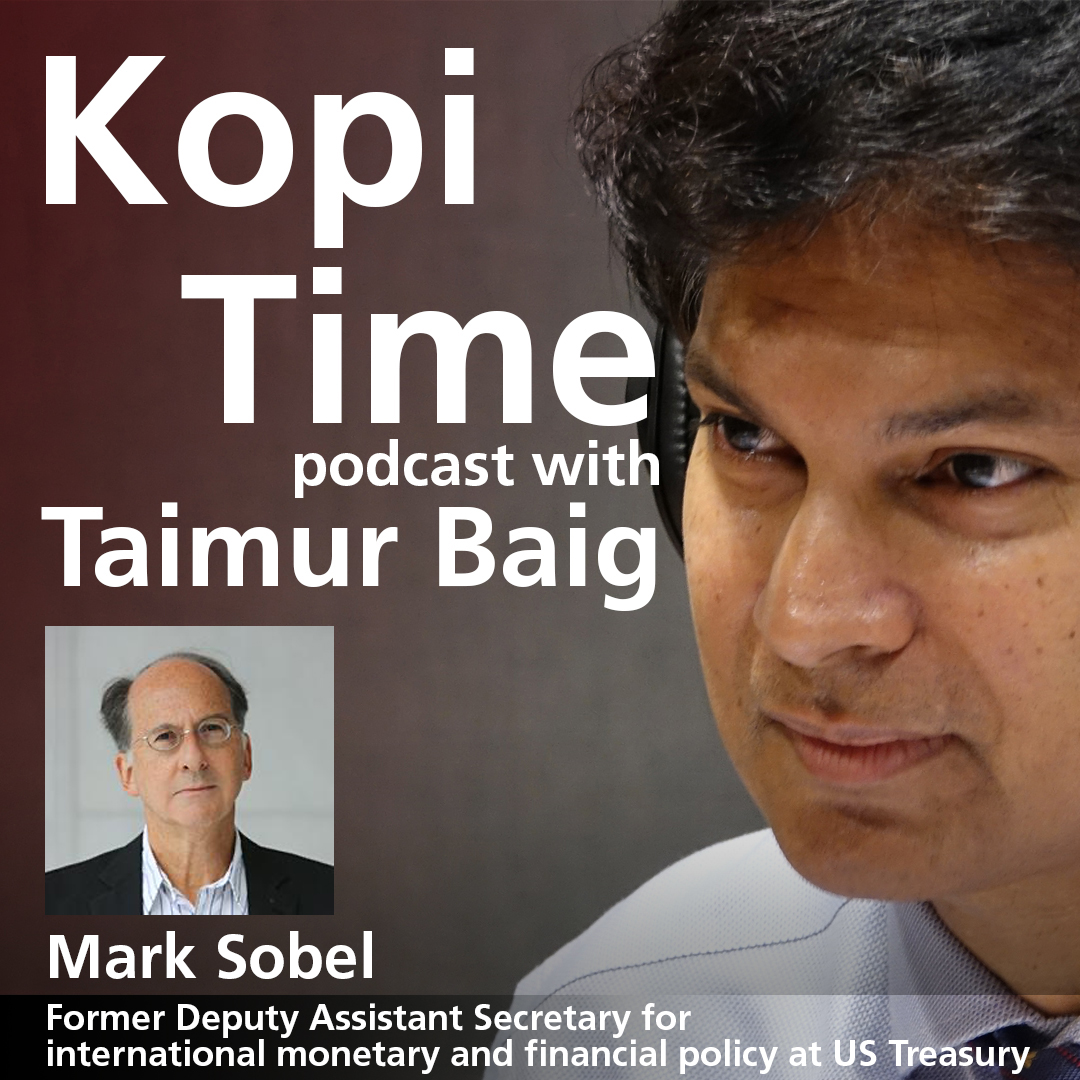 cover of episode Kopi Time E044: Mark Sobel on the US economy and Biden’s agenda