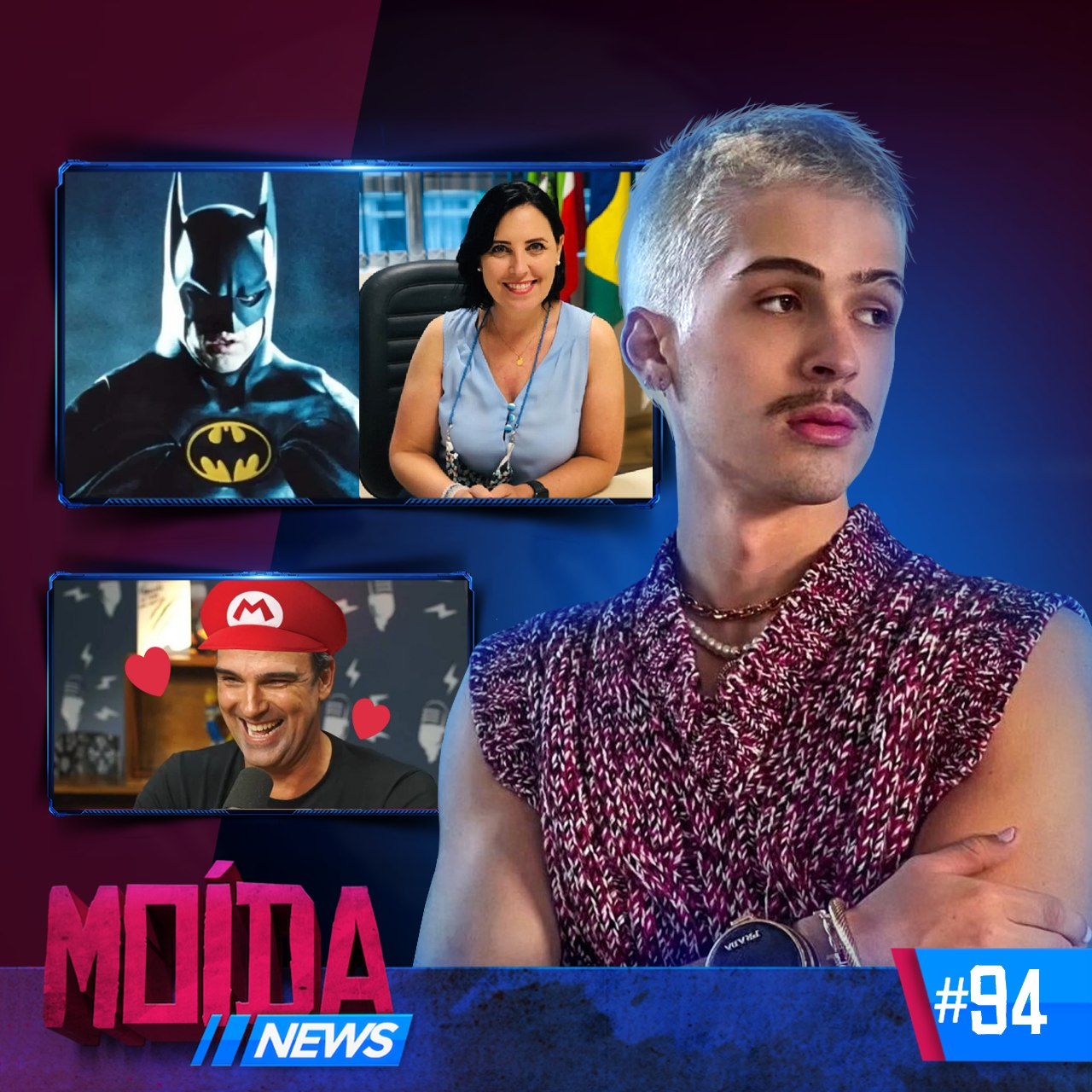 MoídaNews #94 › João Guilherme ZOEIRO/ Tadeu Schmidt e S3X0 com Mário/ Lei BATMAN?