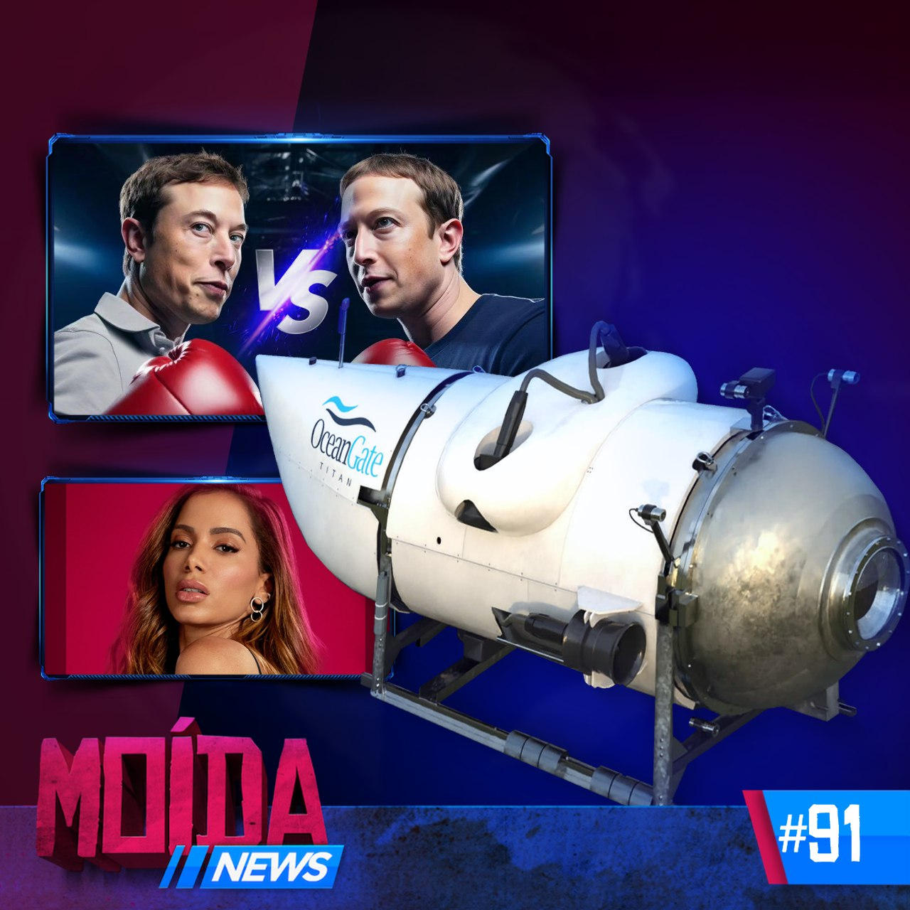 MoídaNews #91 › SUBMARINO SUMIU!/ Elon X Mark no RINGUE