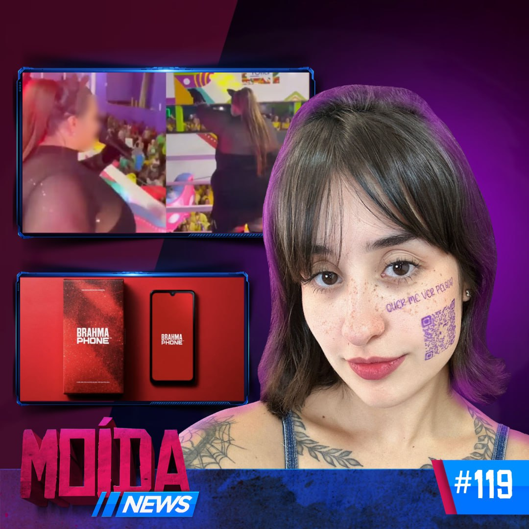 MoídaNews #119 › ‘BEIÇOLA da PR1VACY’ tatuou QR code na CARA?/ CHAIS TARLA canta no carnaval