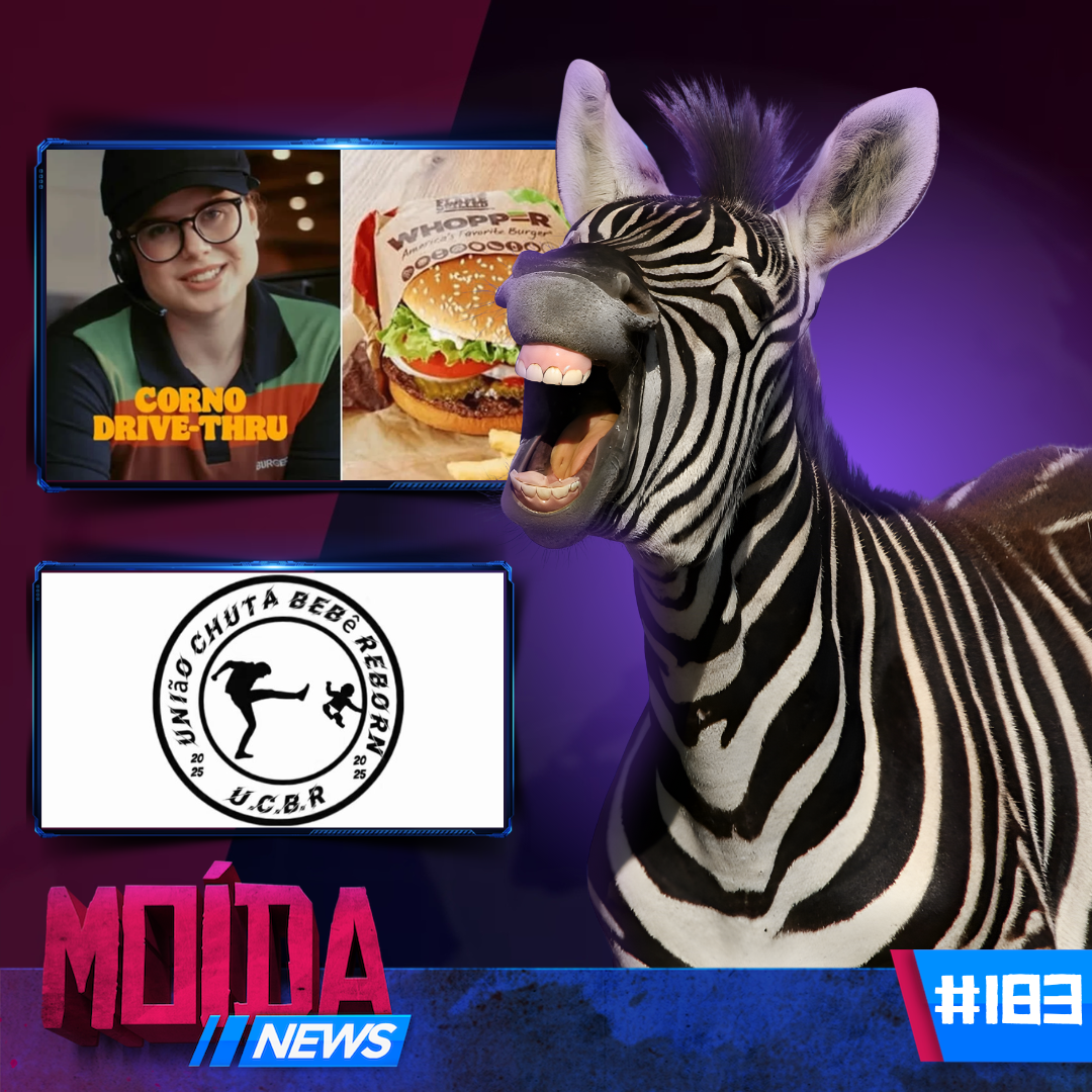 MoídaNews #183 › Homem AGR*D3 BEBÊ por achar que era REBORN/ Zebra fugitiva é resgatada de helicóptero