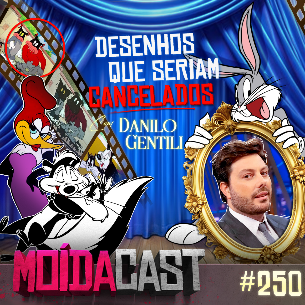 #250 Desenhos que seriam CANCELADOS hoje em dia com DANILO GENTILI