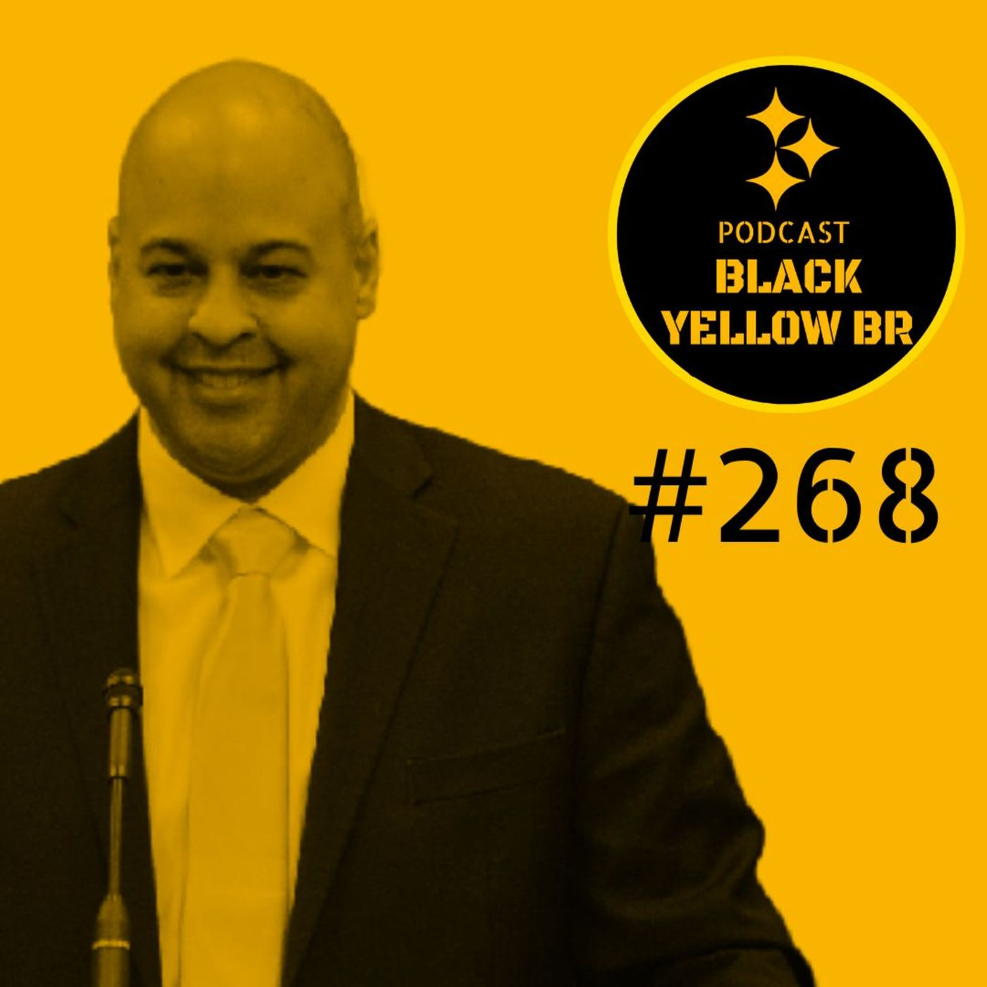 BlackYellowBR 268 - Omar Khan novo GM do Steelers episode artwork