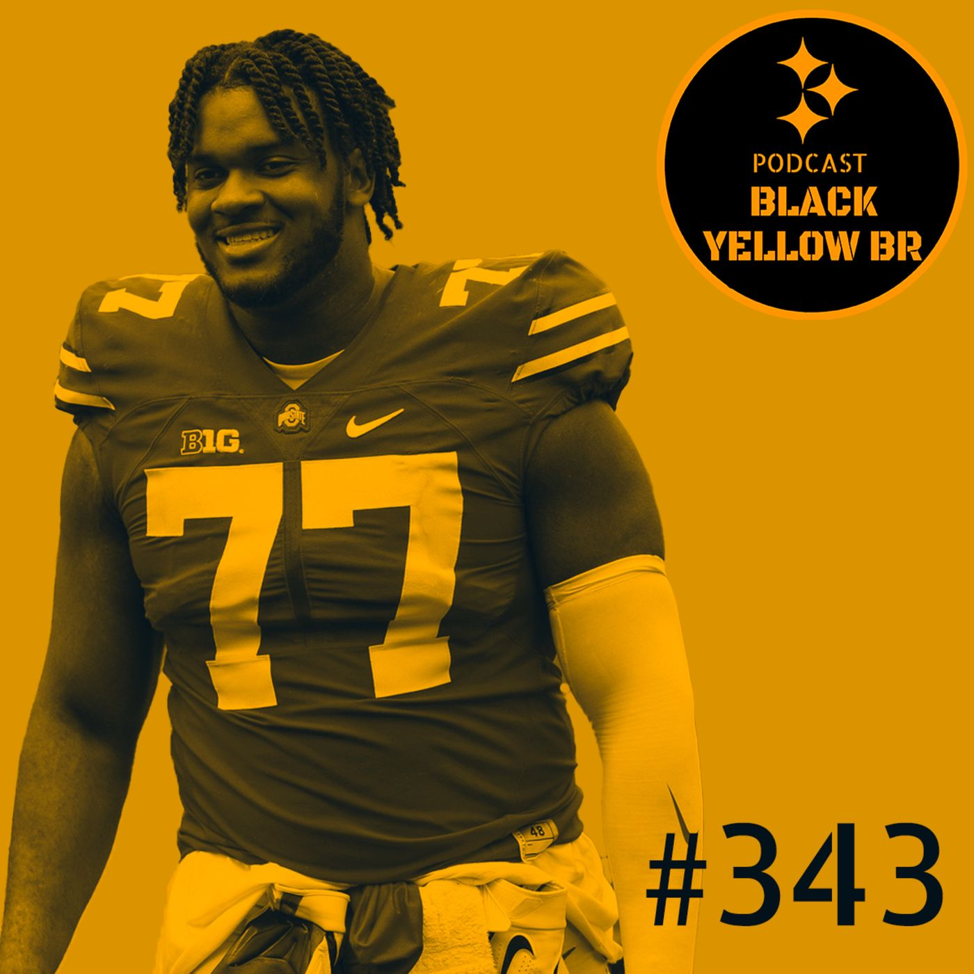 BlackYellowBR 343 - MAIS prospectos de ataque para o Steelers no draft 2023 episode artwork