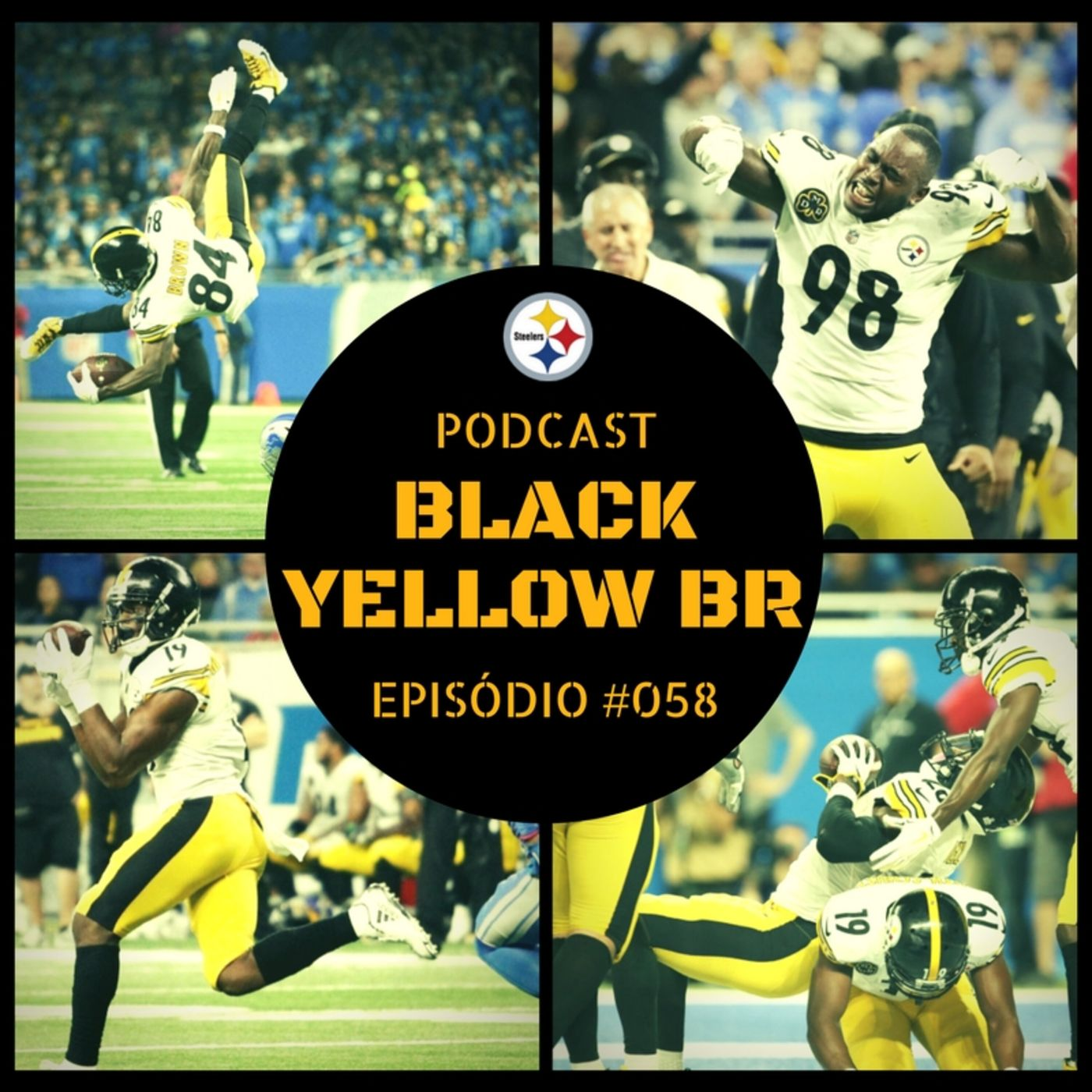 BlackYellowBR 058 – Steelers vs Lions – Semana 8 Temporada 2017 episode artwork