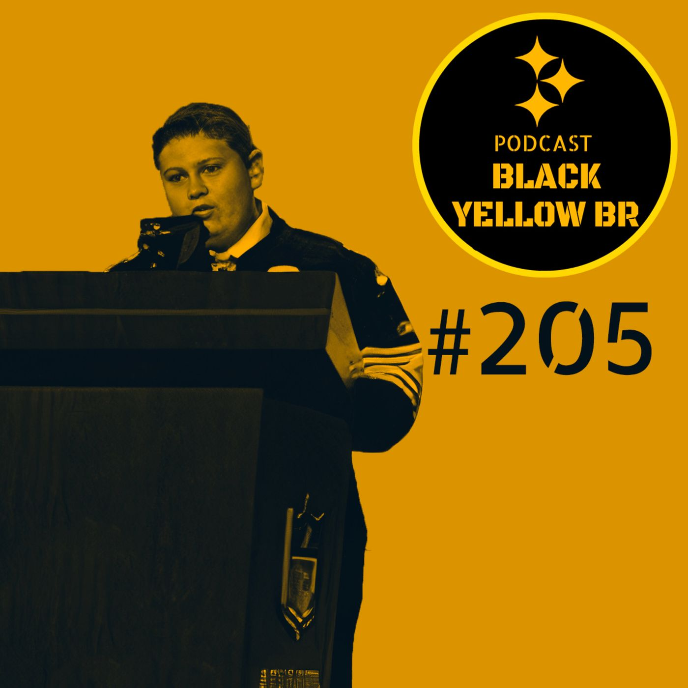BlackYellowBR 205 - Mock Draft Steelers 2021 episode artwork
