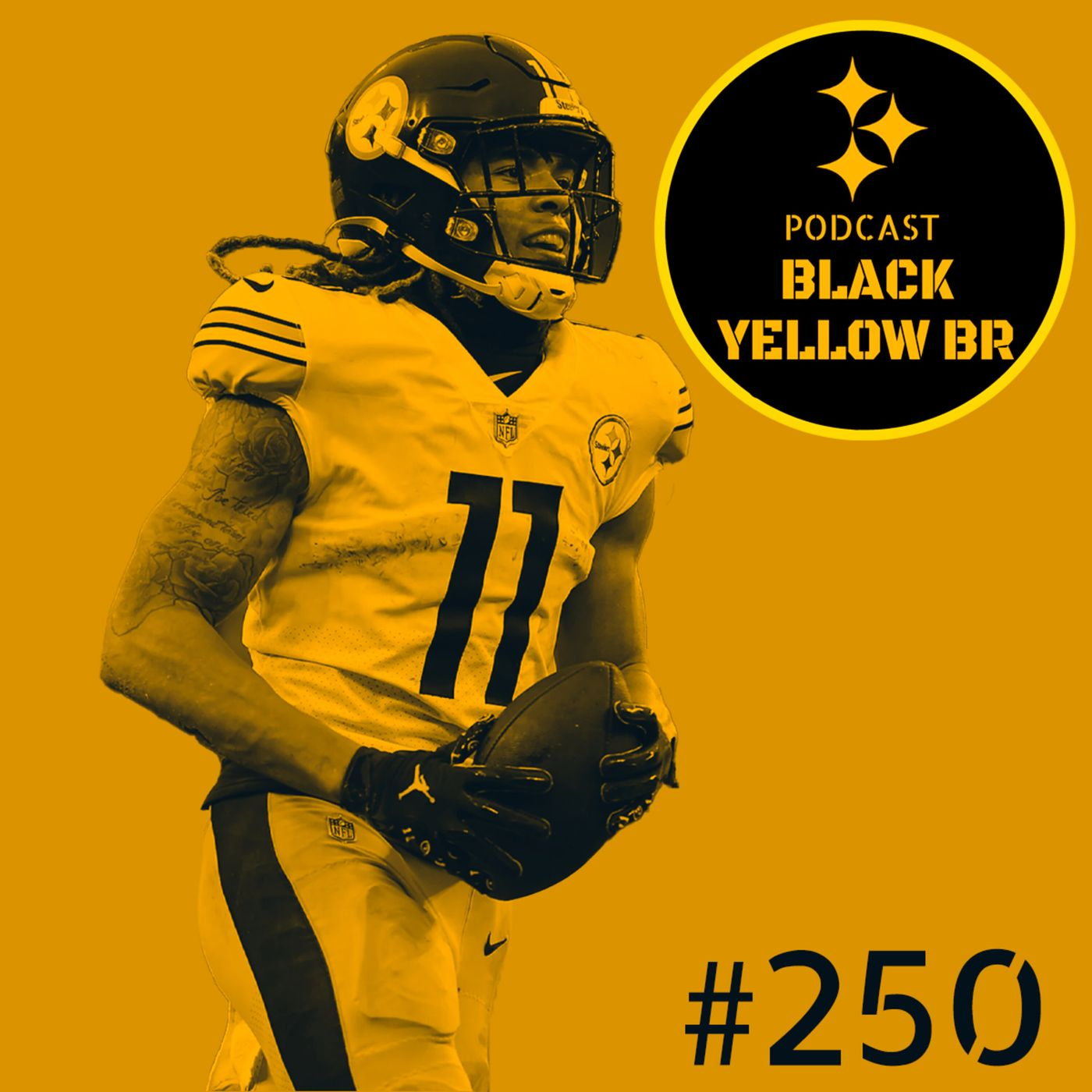 BlackYellowBR 250 - Steelers vs Ravens Semana 18 NFL 2021 episode artwork