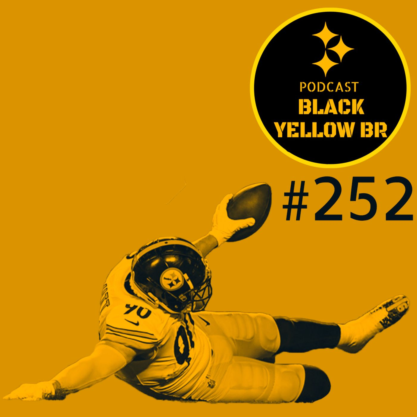 BlackYellowBR 252 - Steelers vs Chiefs Wild Card 2021 episode artwork