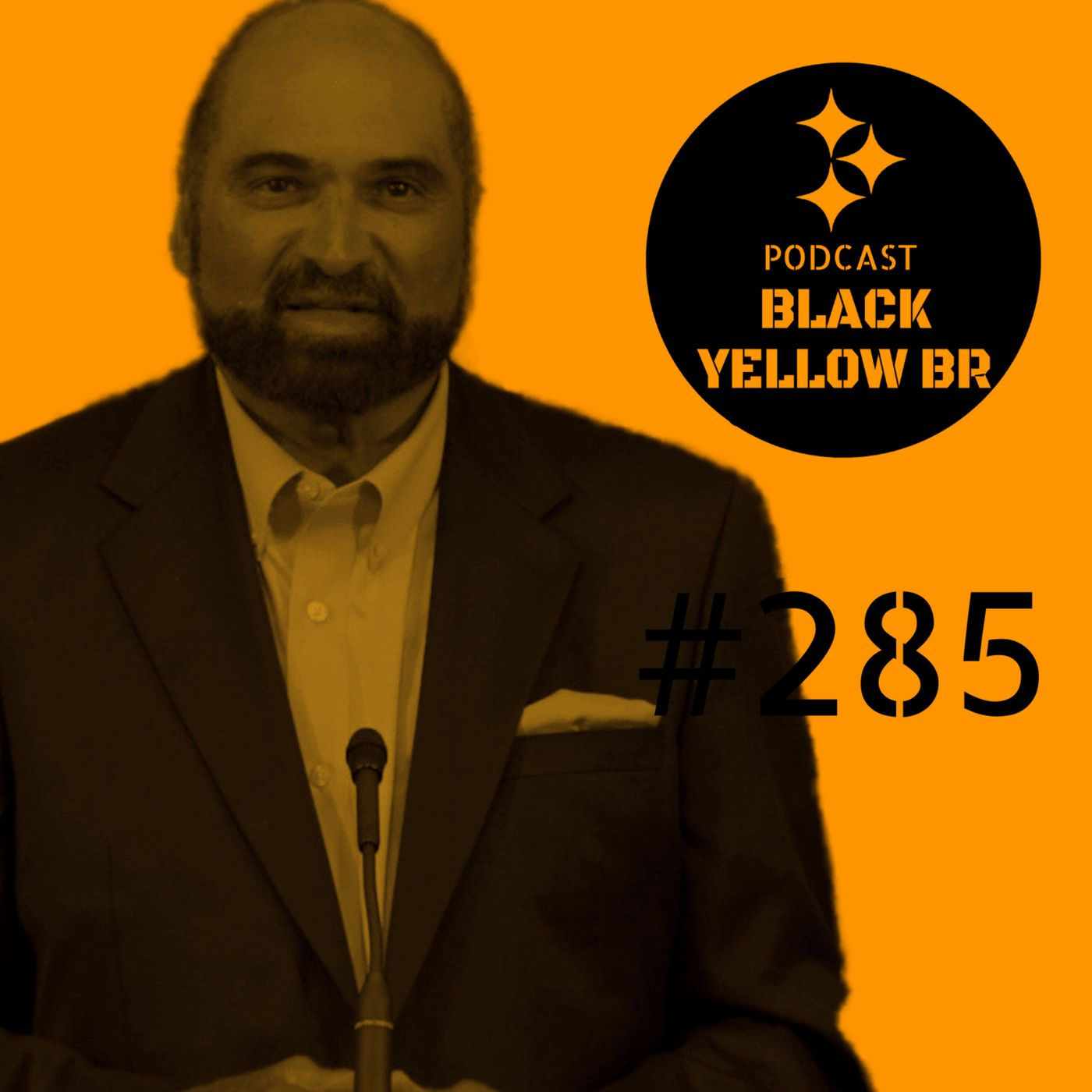 BlackYellowBr 285 - Depth Chart, Franco Harris, Kyle Brandt acreditando
