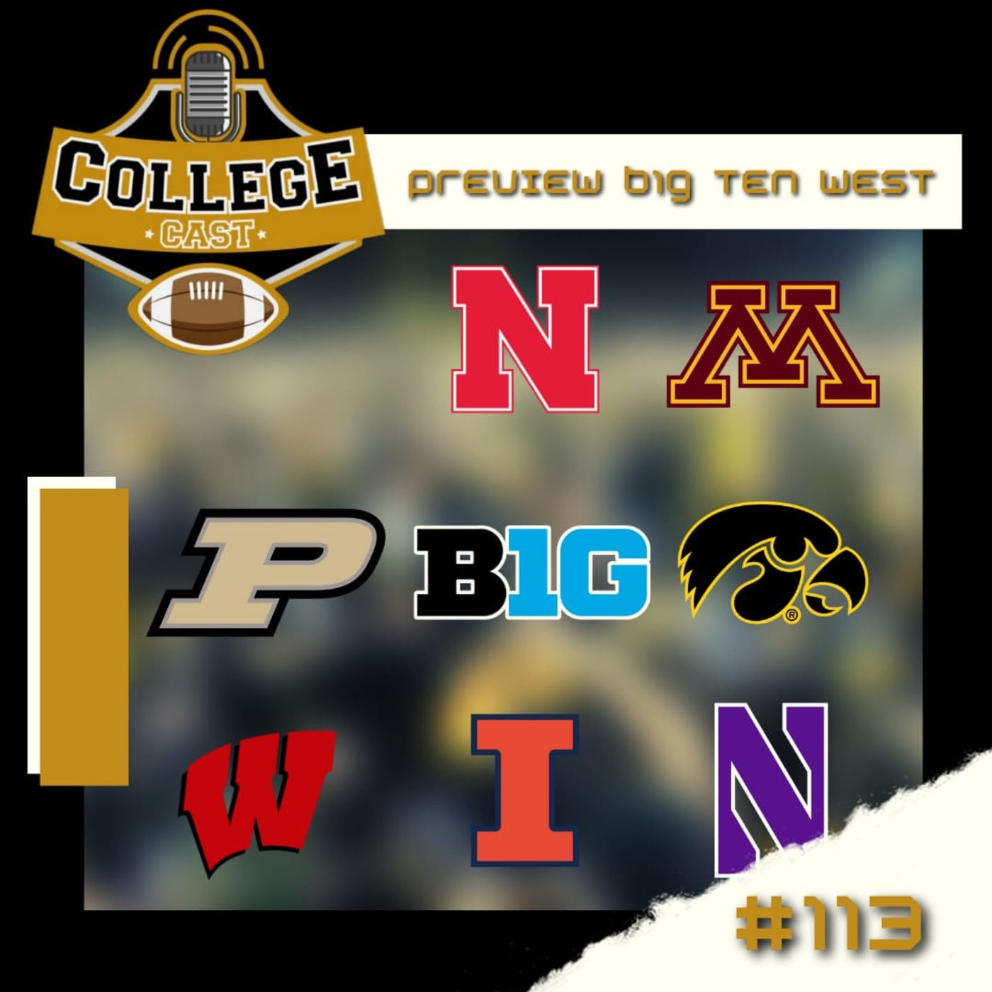 Ep 113: Preview Big Ten West - A divisão do equilíbrio episode artwork