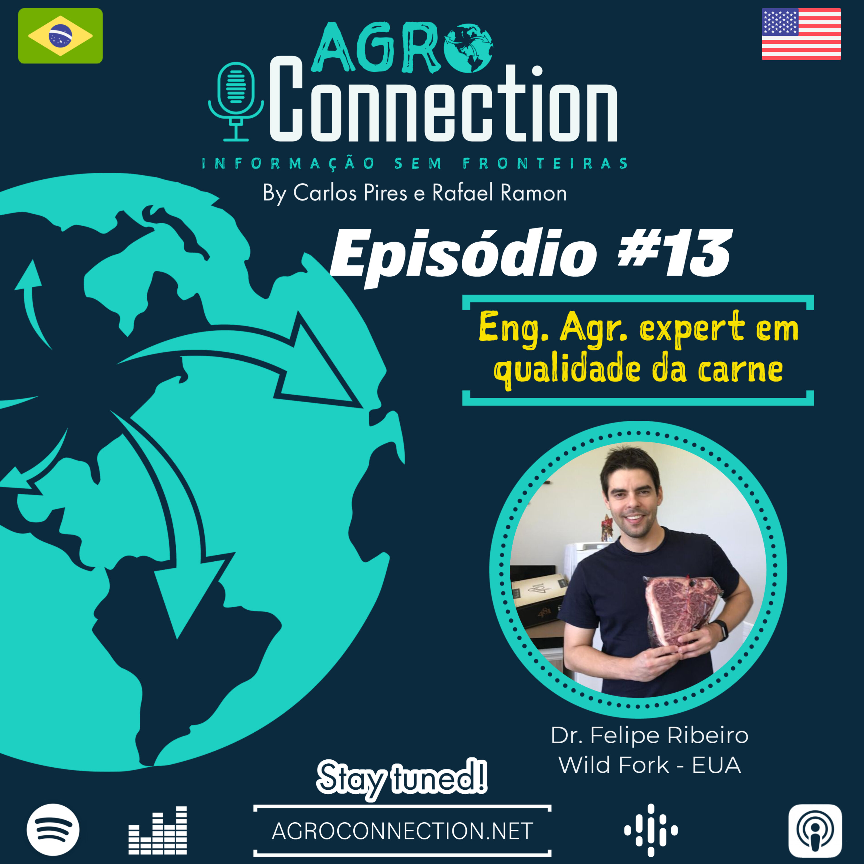 EP #13 - Expandindo os horizontes do Agro com o Dr. Felipe Ribeiro, especialista em qualidade da carne.