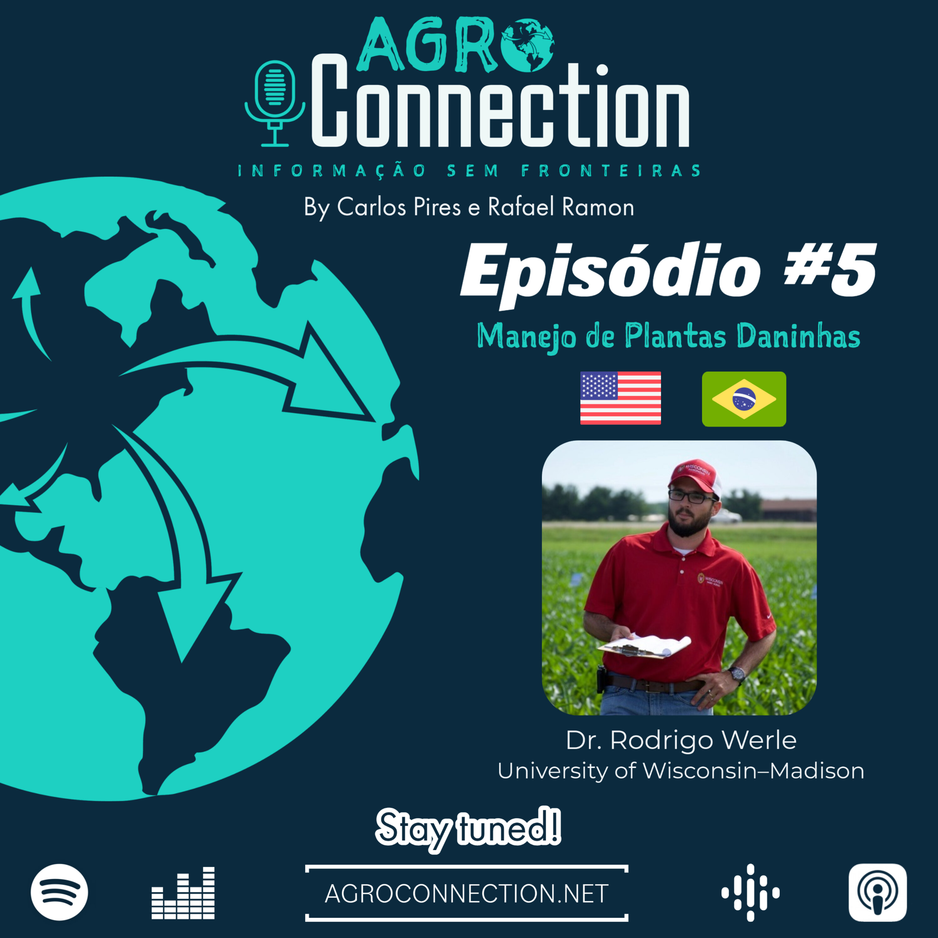 EP #5 - Manejo de plantas daninhas com Dr. Rodrigo Werle, situação nos EUA e dicas para o Brasil!