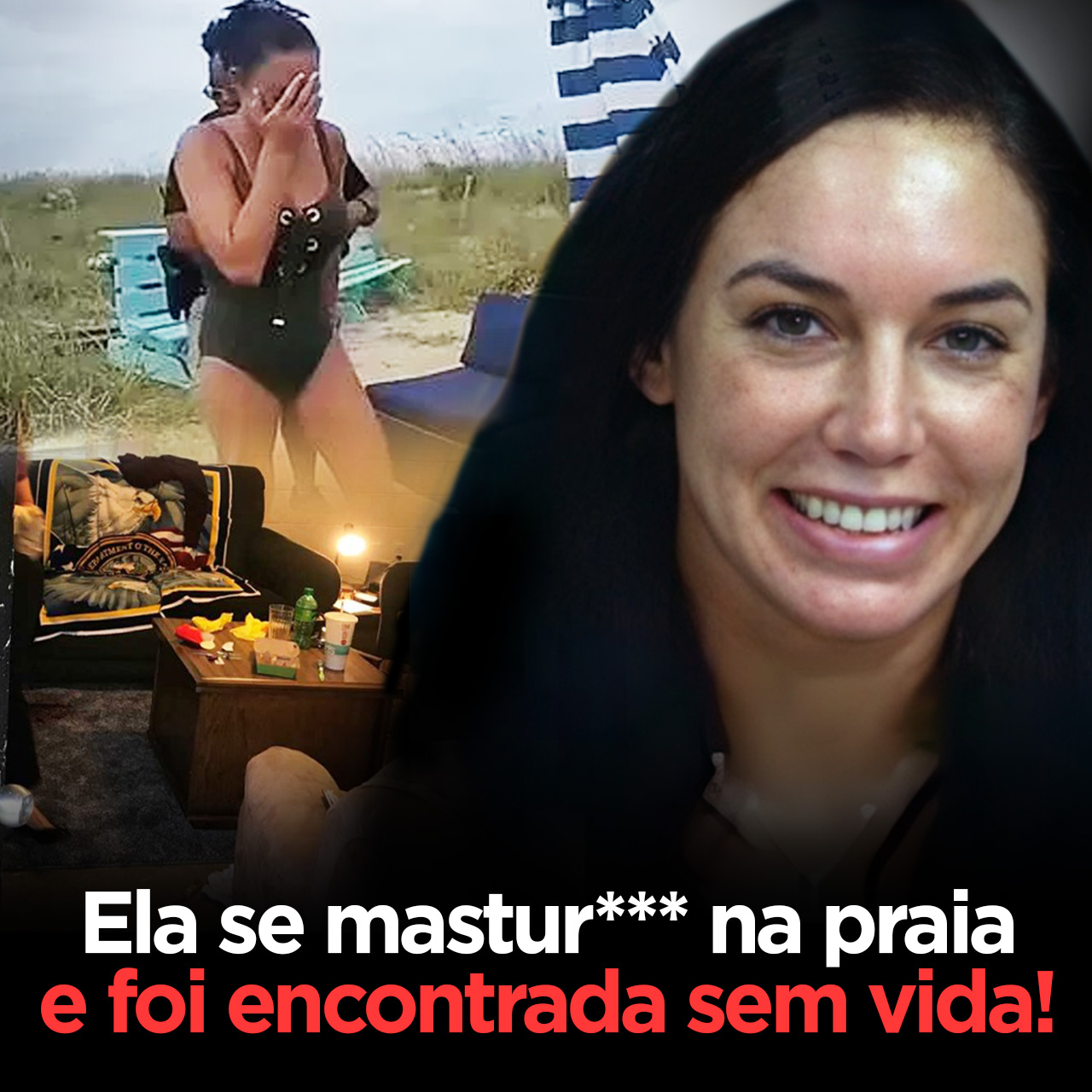 Mulher que usou V1BR4D0R na praia foi encontrada M0RT4 | Christina Revels Glick