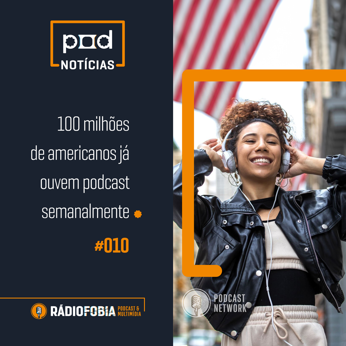 Pod Notícias 010 - 100 milhões de americanos já ouvem podcast semanalmente