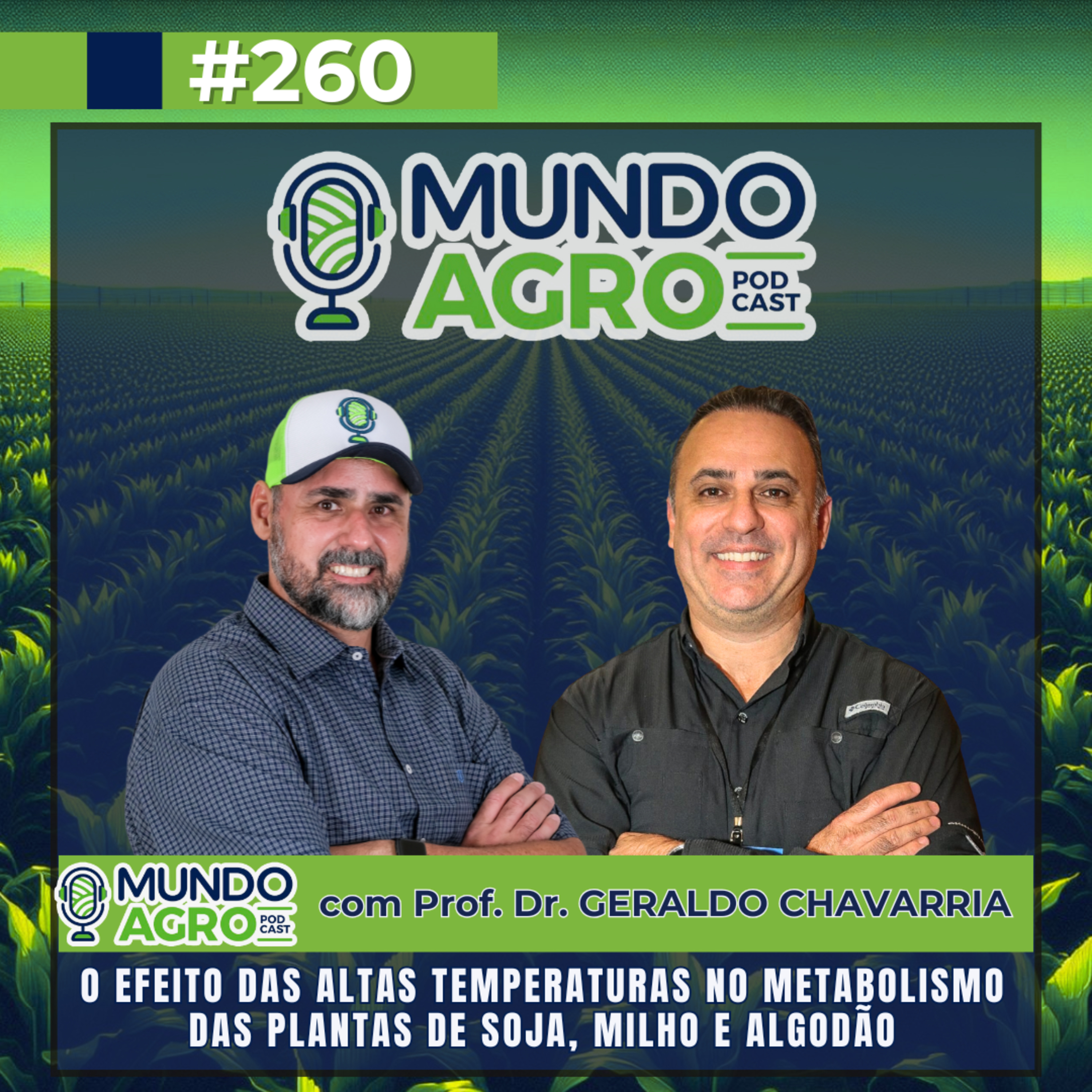 #EP260 MAP O Efeito das altas temperaturas no metabolismo das plantas de soja com o Professor Dr. Geraldo Chavarria