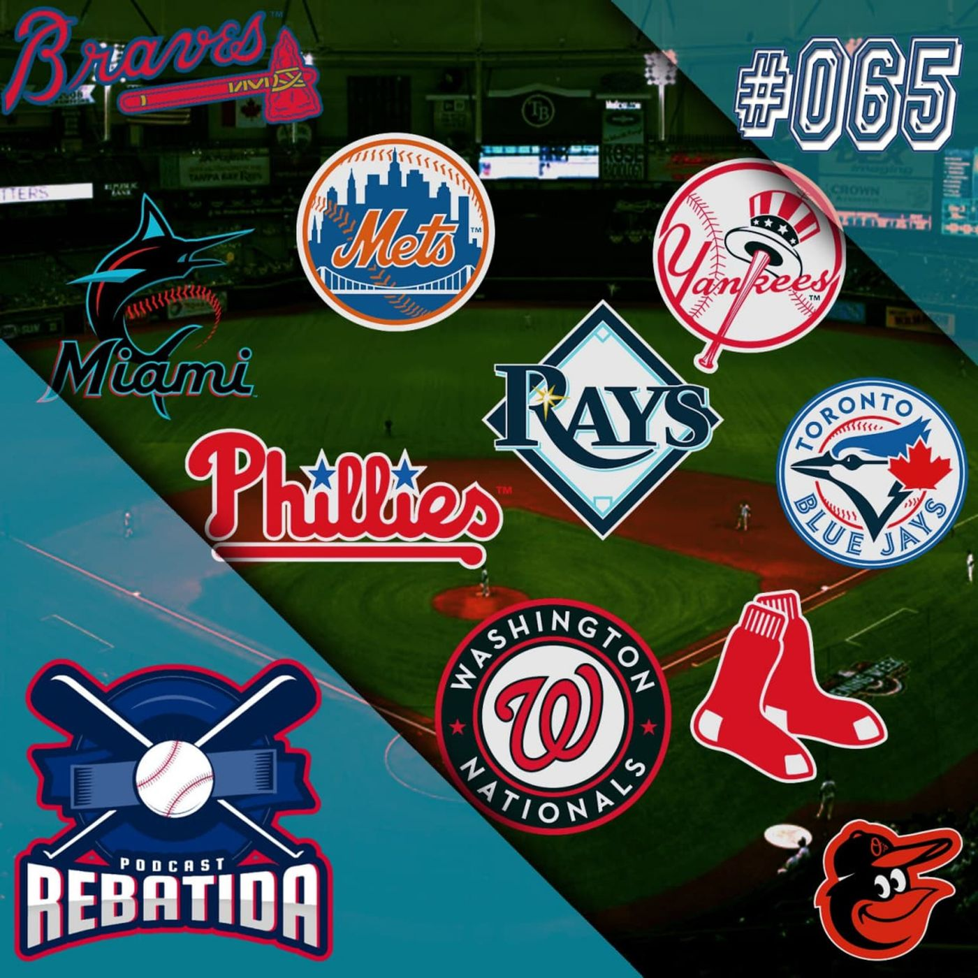 Rebatida Podcast 065 - Preview 2021 AL e NL East episode artwork