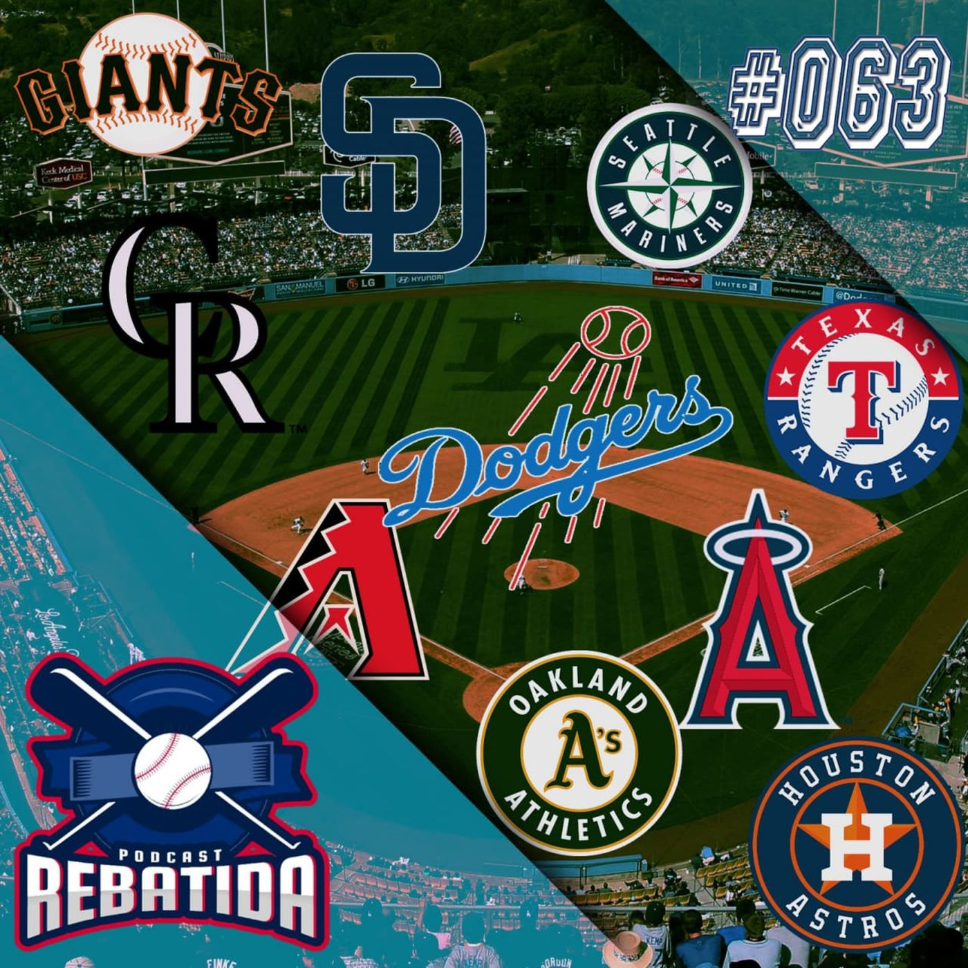 Rebatida Podcast 063 - Preview 2021 AL e NL West episode artwork
