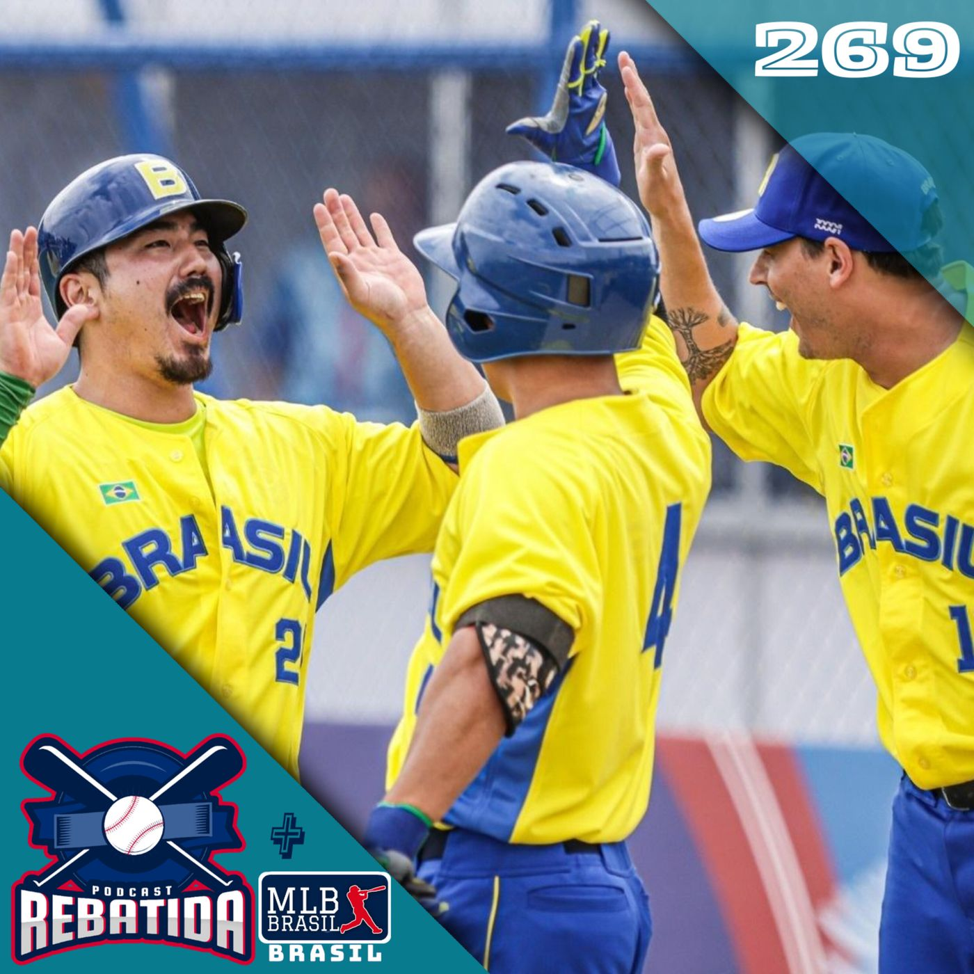 Rebatida Podcast 269 – BRASIL HISTÓRICO NO PAN E PREVIEW DA WORLD SERIES 2023 episode artwork