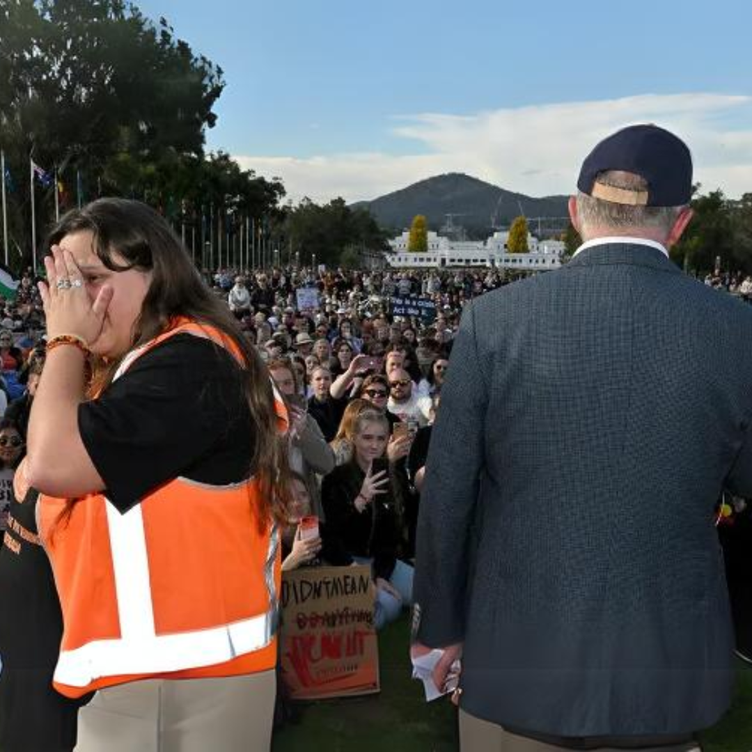 “HE LIED” Domestic Violence RALLY Organiser “GUTTED” By Albo episode artwork