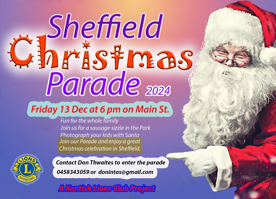 Darren Kerwin-Sheffield Xmas parade 2024 Don Thwaites Lions episode artwork
