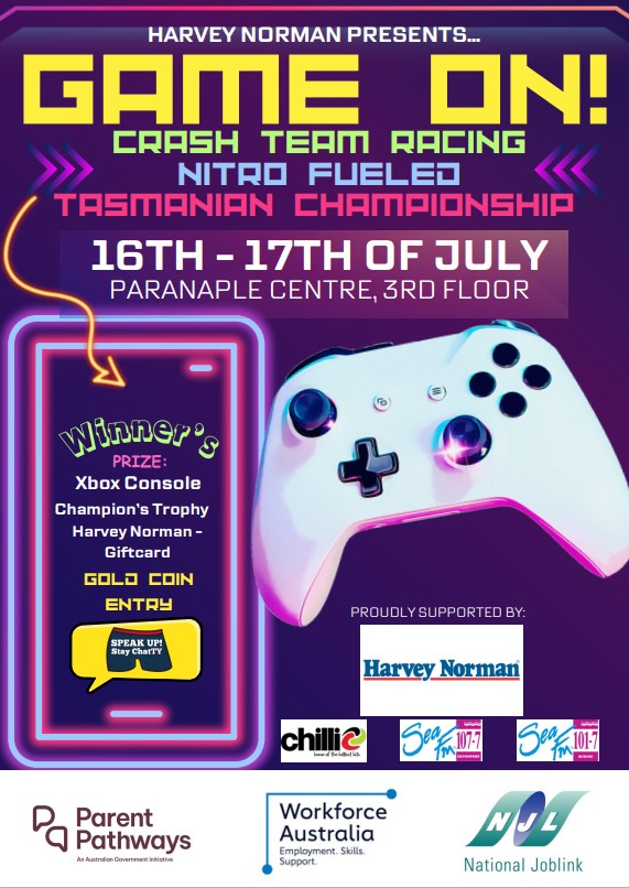 Darren Kerwin- Steve Martin Tassie Crash Gaming Championship episode artwork