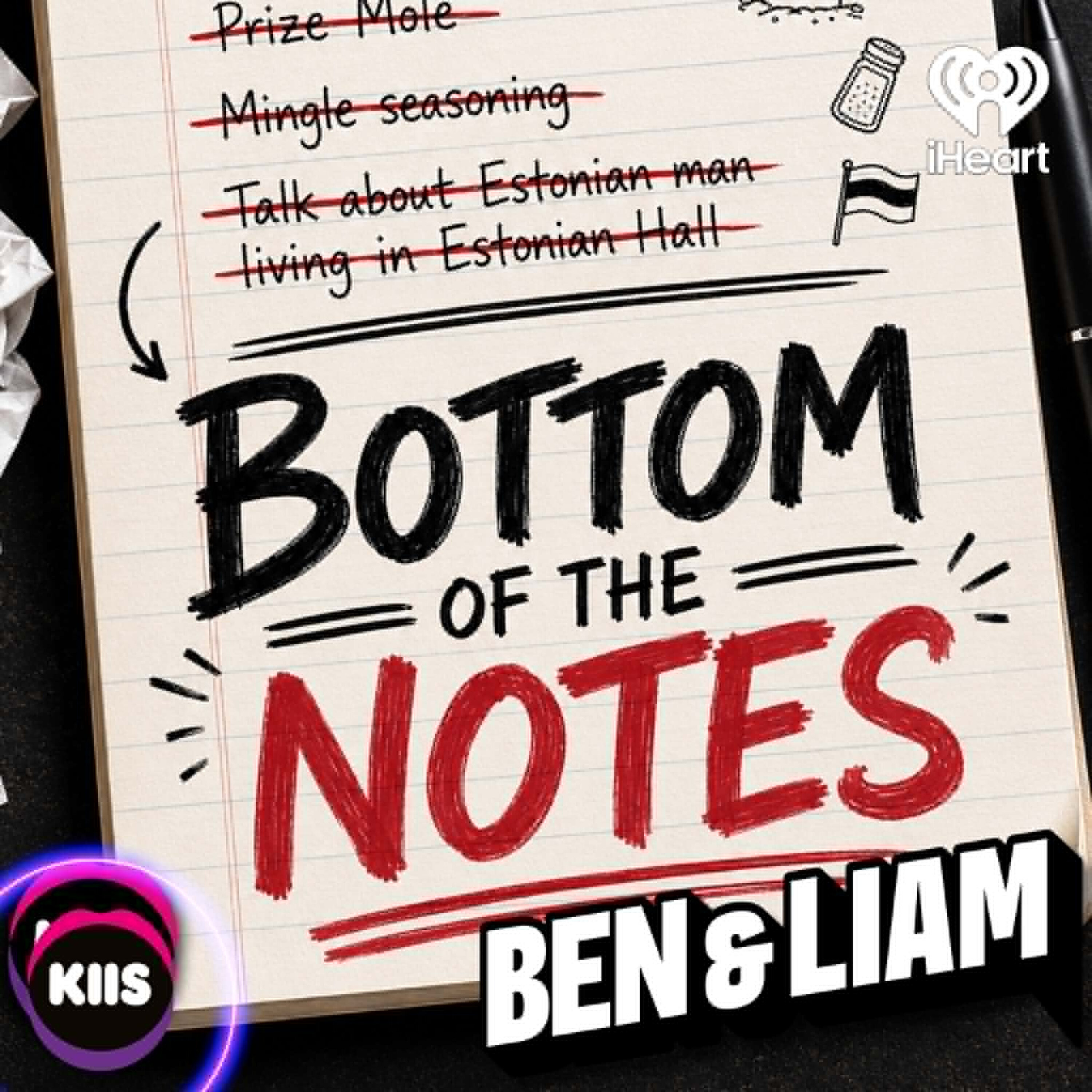 Bottom of the notes: Ben’s wife got car jacked